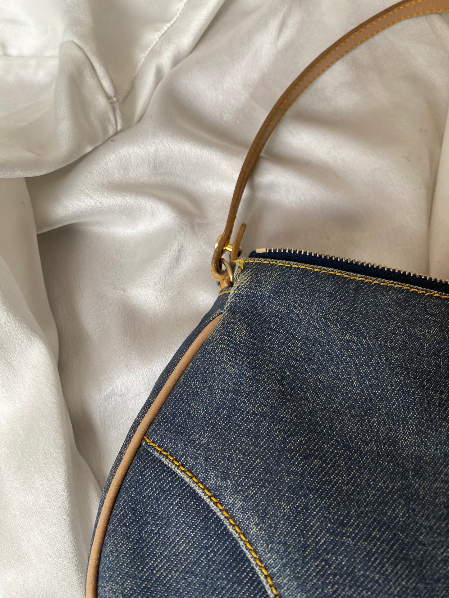 Dior mini saddle denim