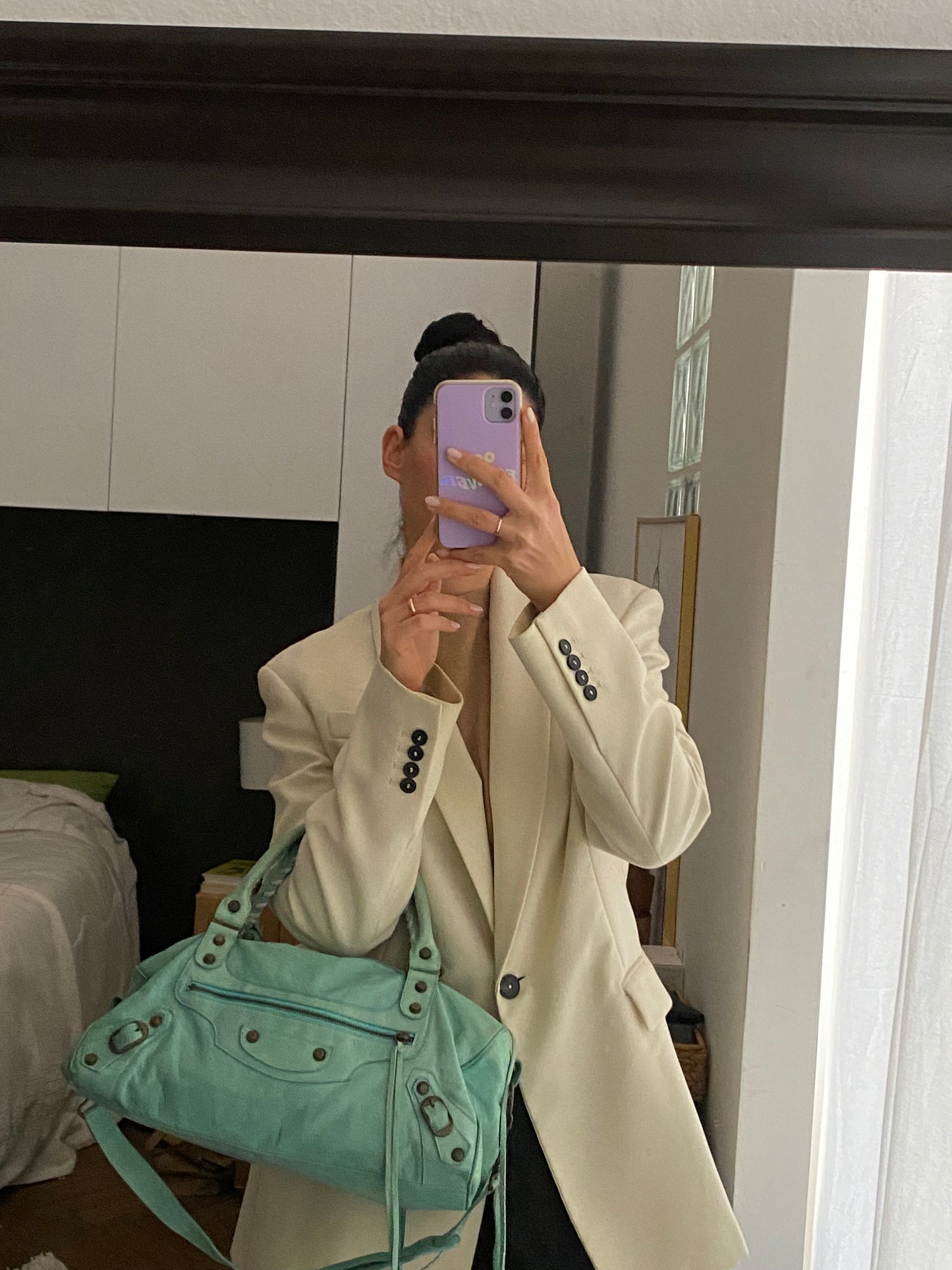 Balenciaga twiggy mint green