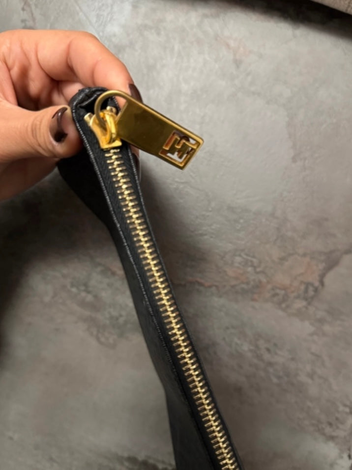 Fendi pochette zucchino black