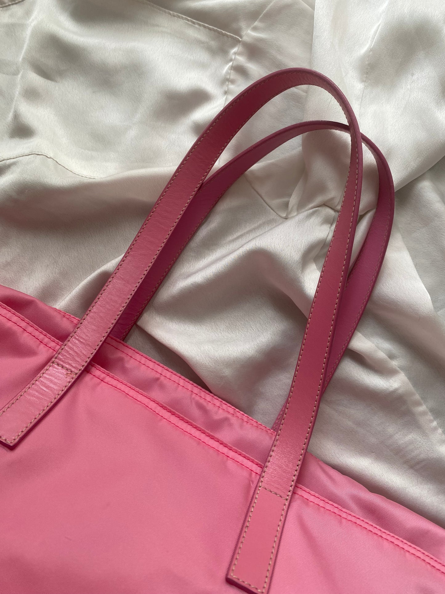 Prada tote nylon pink