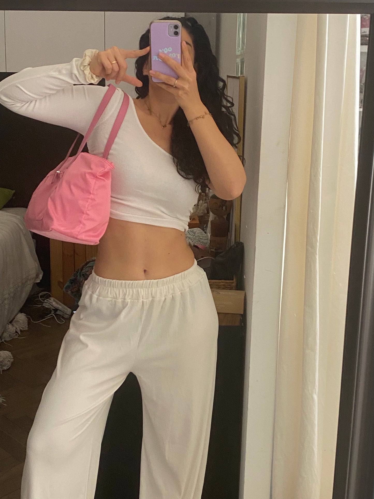 Prada tote nylon pink