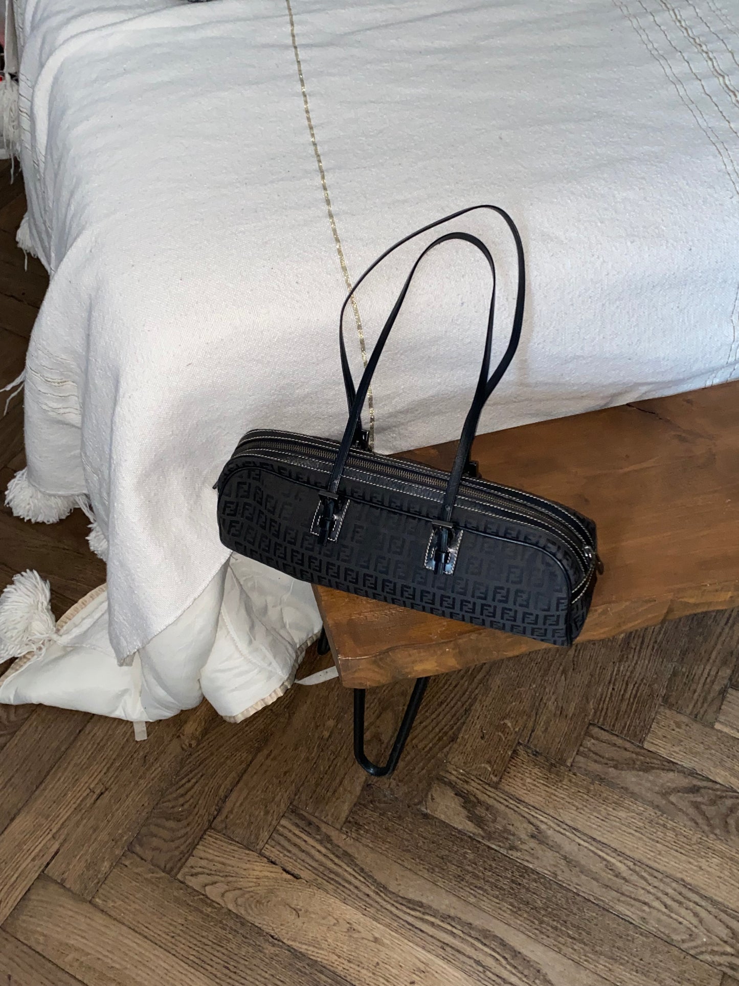 Fendi bassotto monogram zucchino black