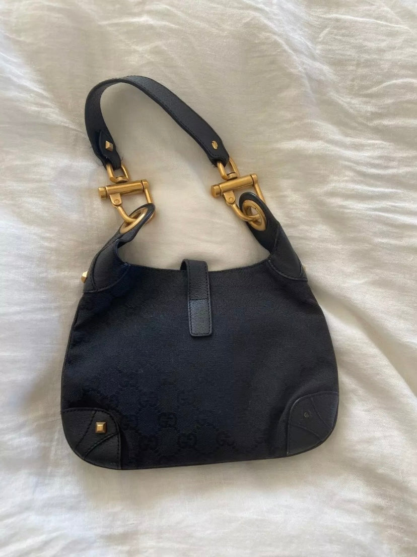Gucci new Jackie mini era Frida Giannini monogram nero