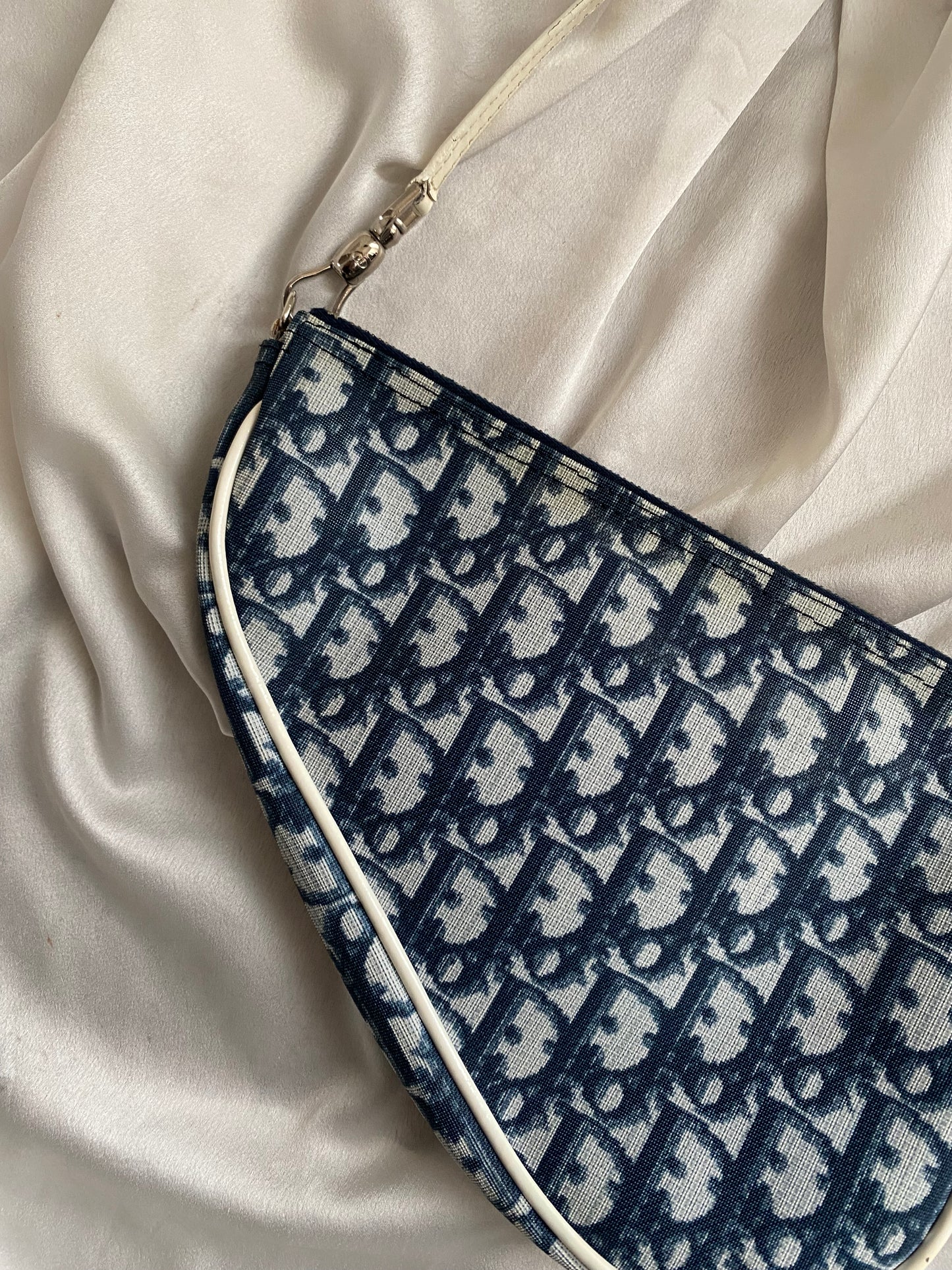 Dior mini saddle monogram blue