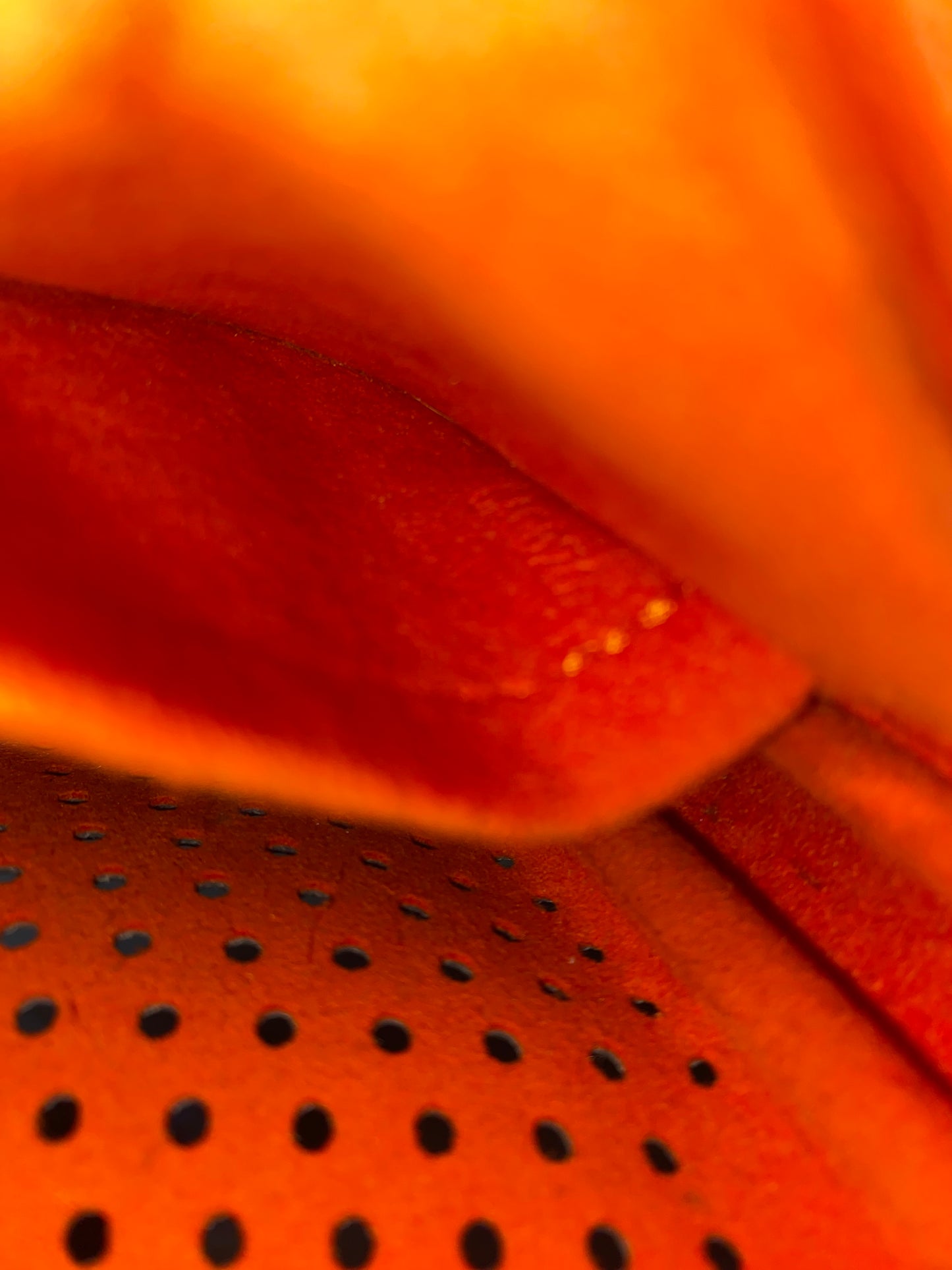 Louis Vuitton pochette accessoire perforated orange