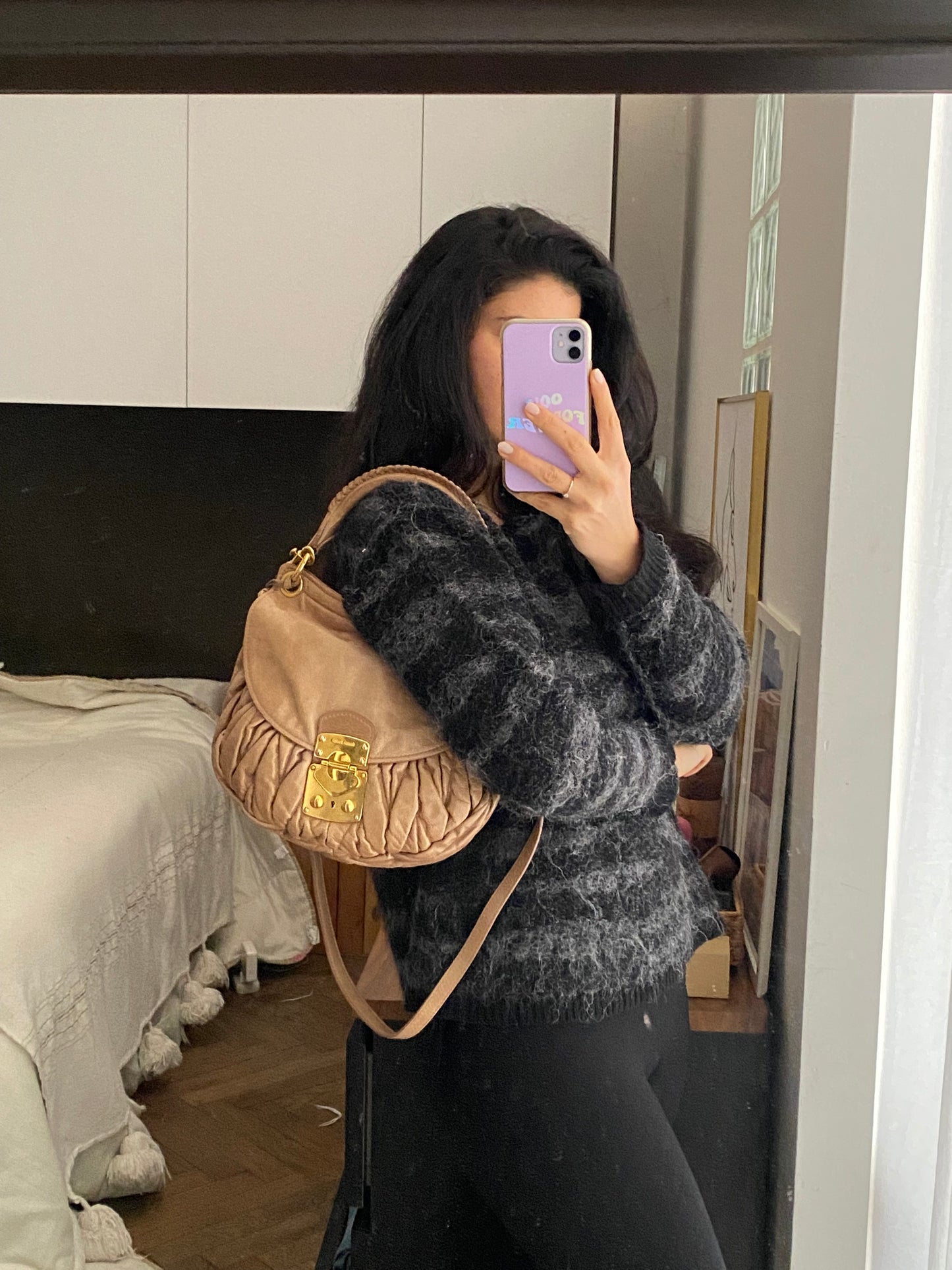 Miu miu coffer beige
