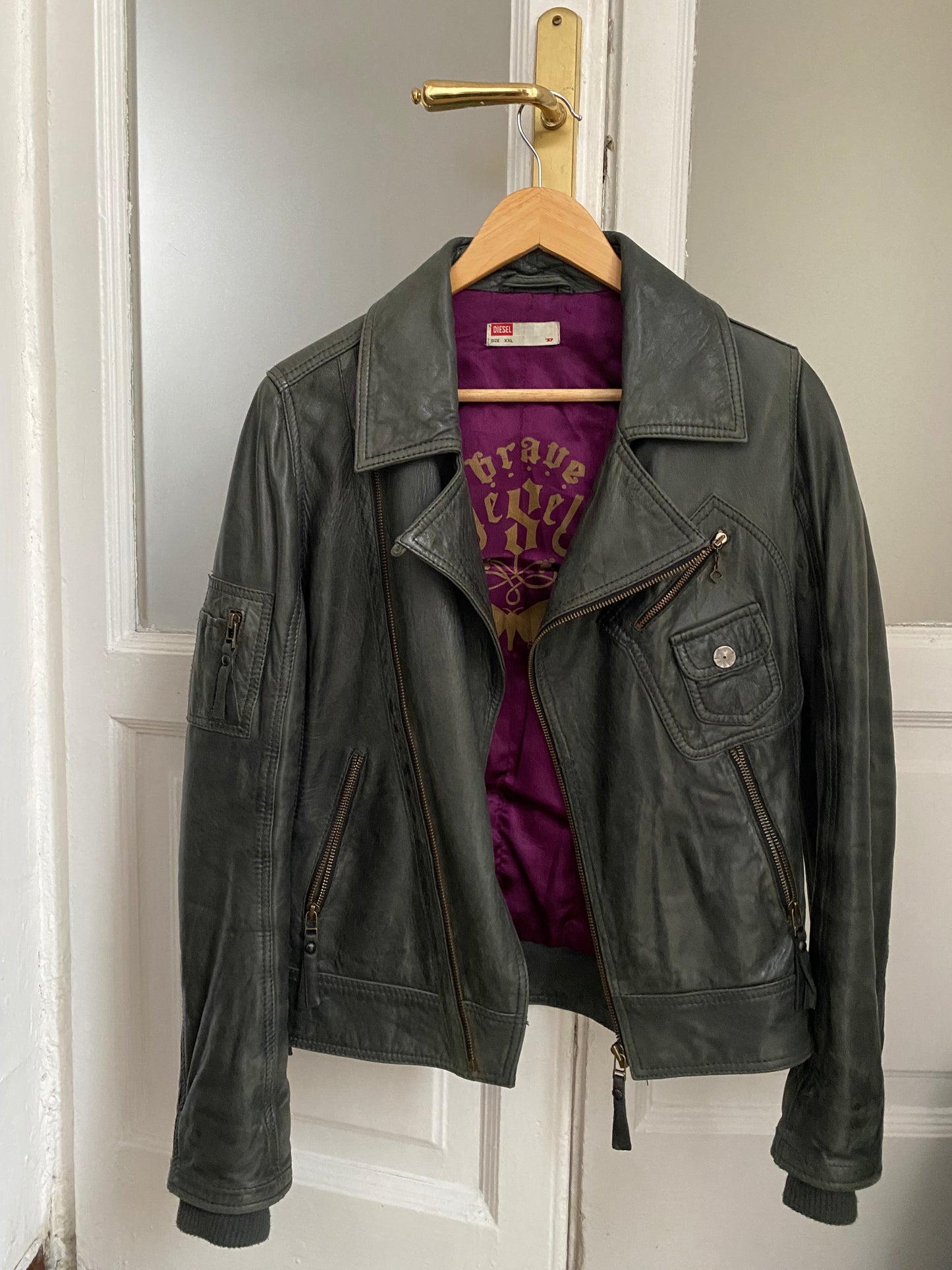 Diesel Corset Leather Jacket