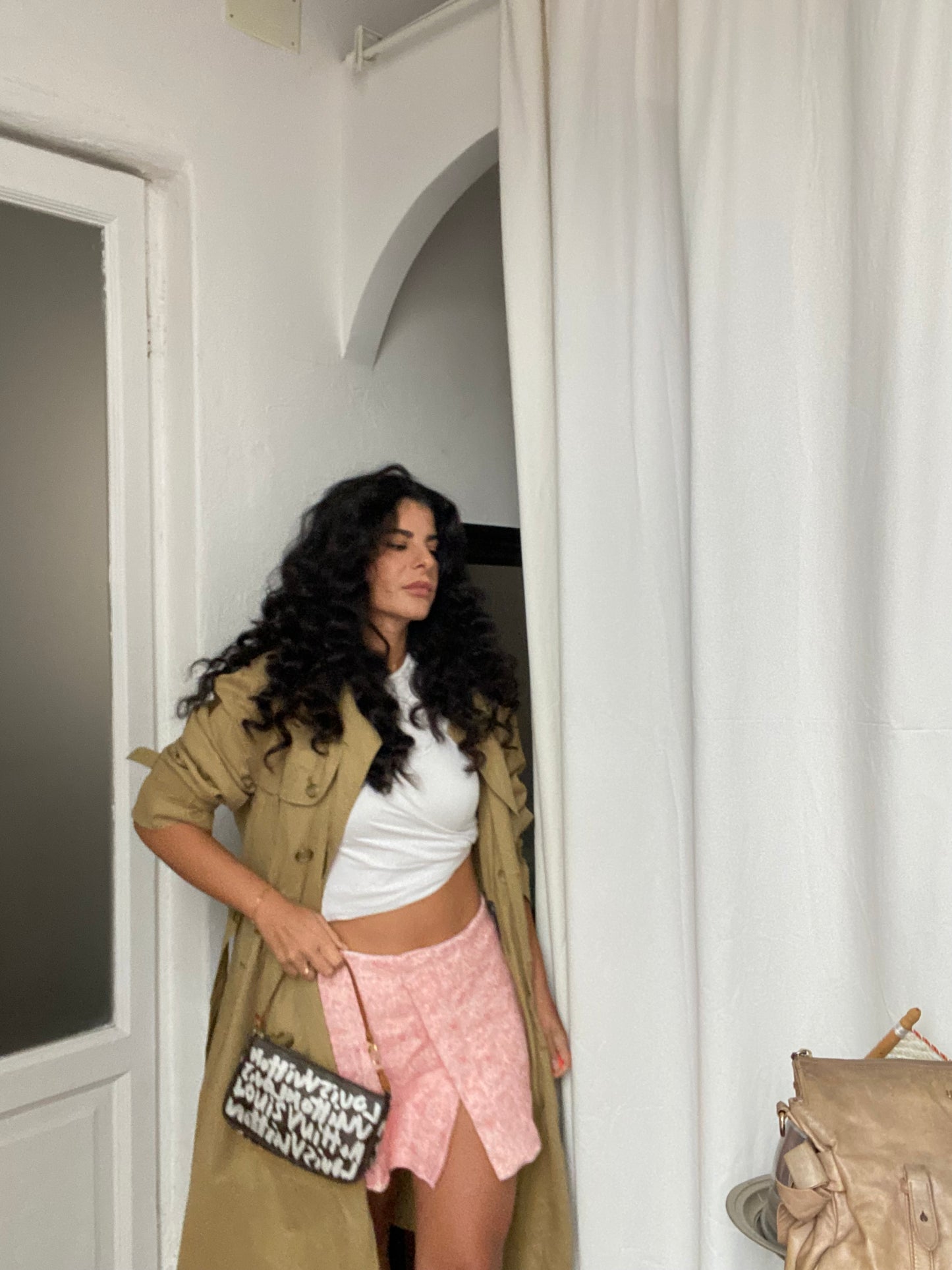 Louis Vuitton x Stephen Sprouse pochette accessoire white graffiti