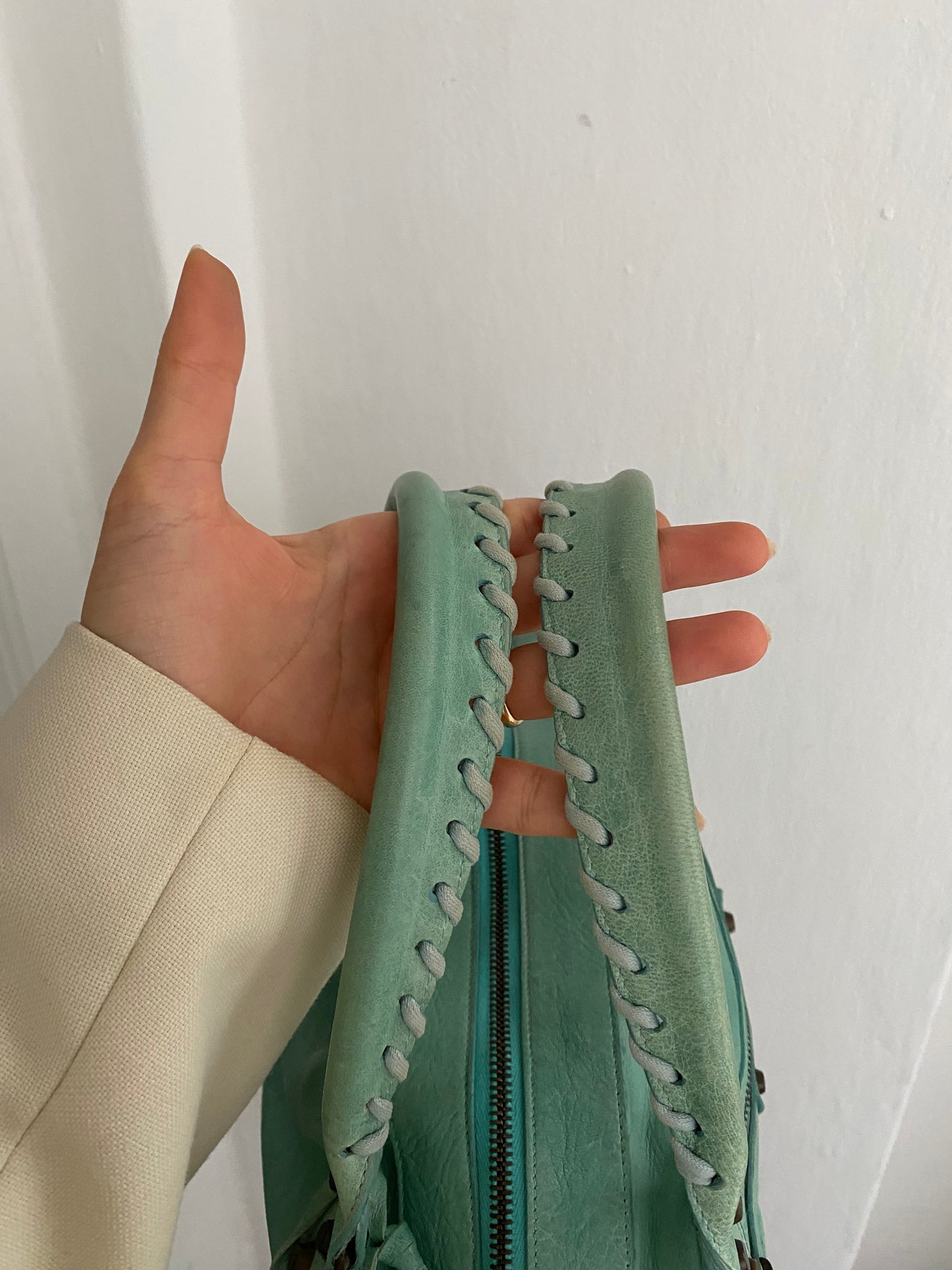 Balenciaga twiggy mint green