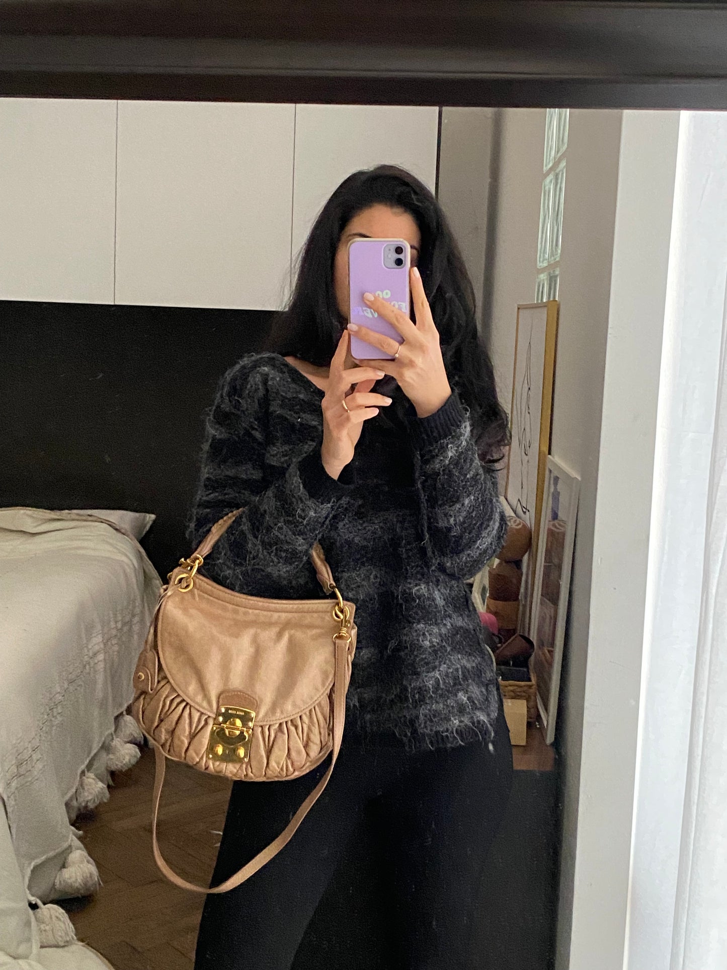 Miu miu coffer beige