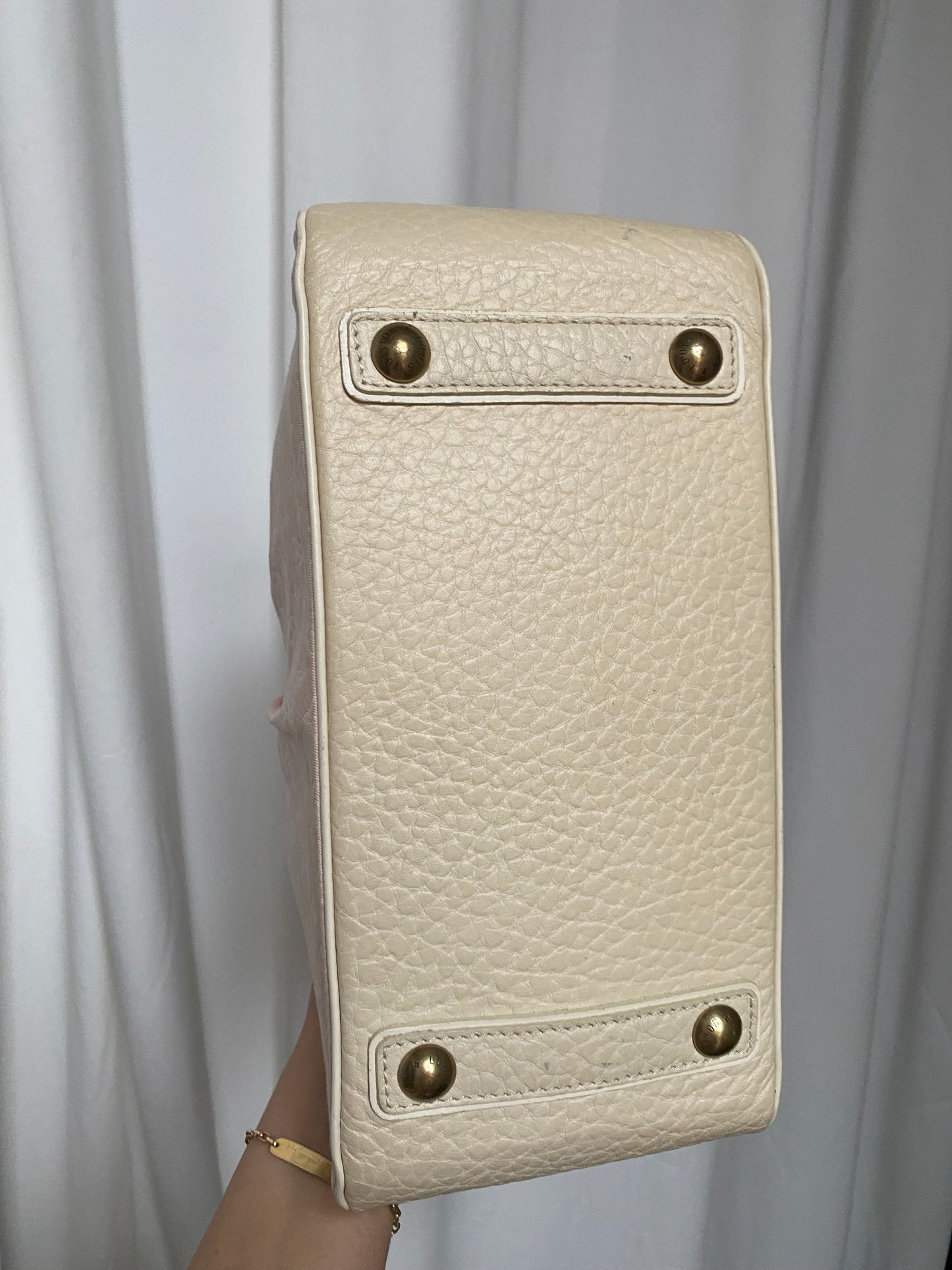 Louis Vuitton Mini Lin Trapeze PM denim rosa