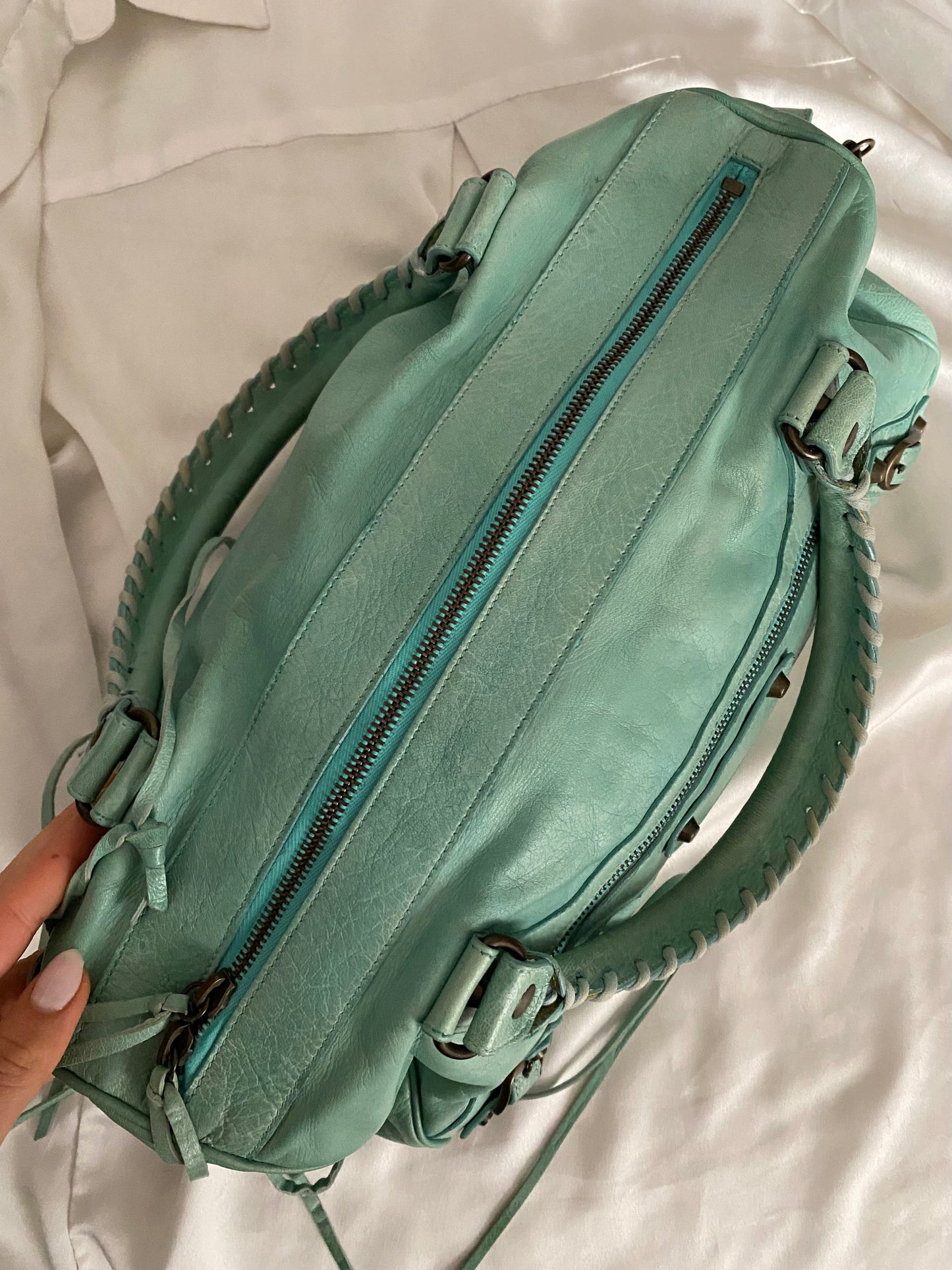 Balenciaga twiggy mint green