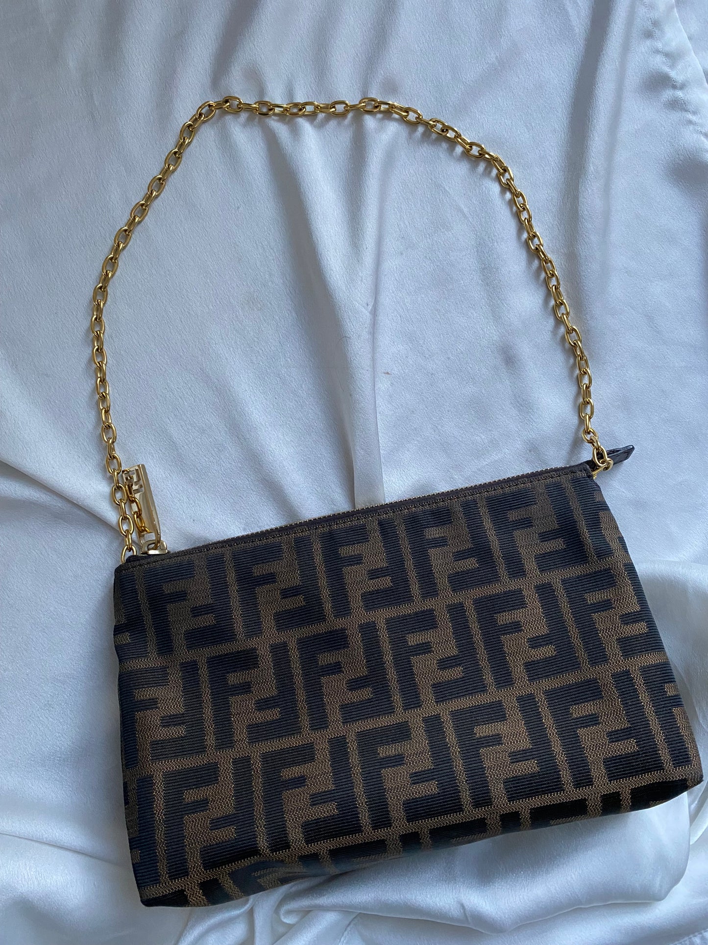 Fendi zucca clutch