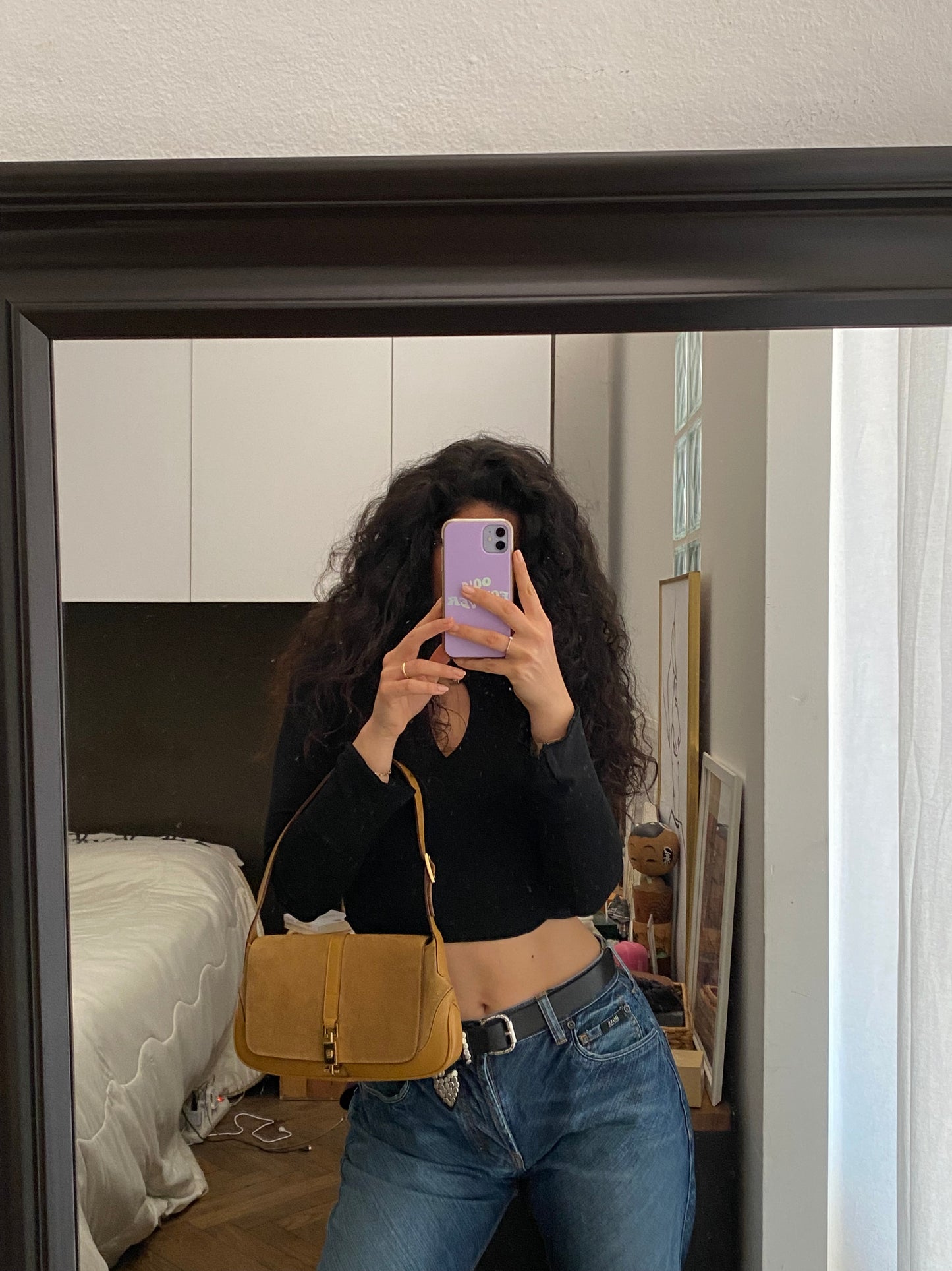 Gucci Jackie camoscio