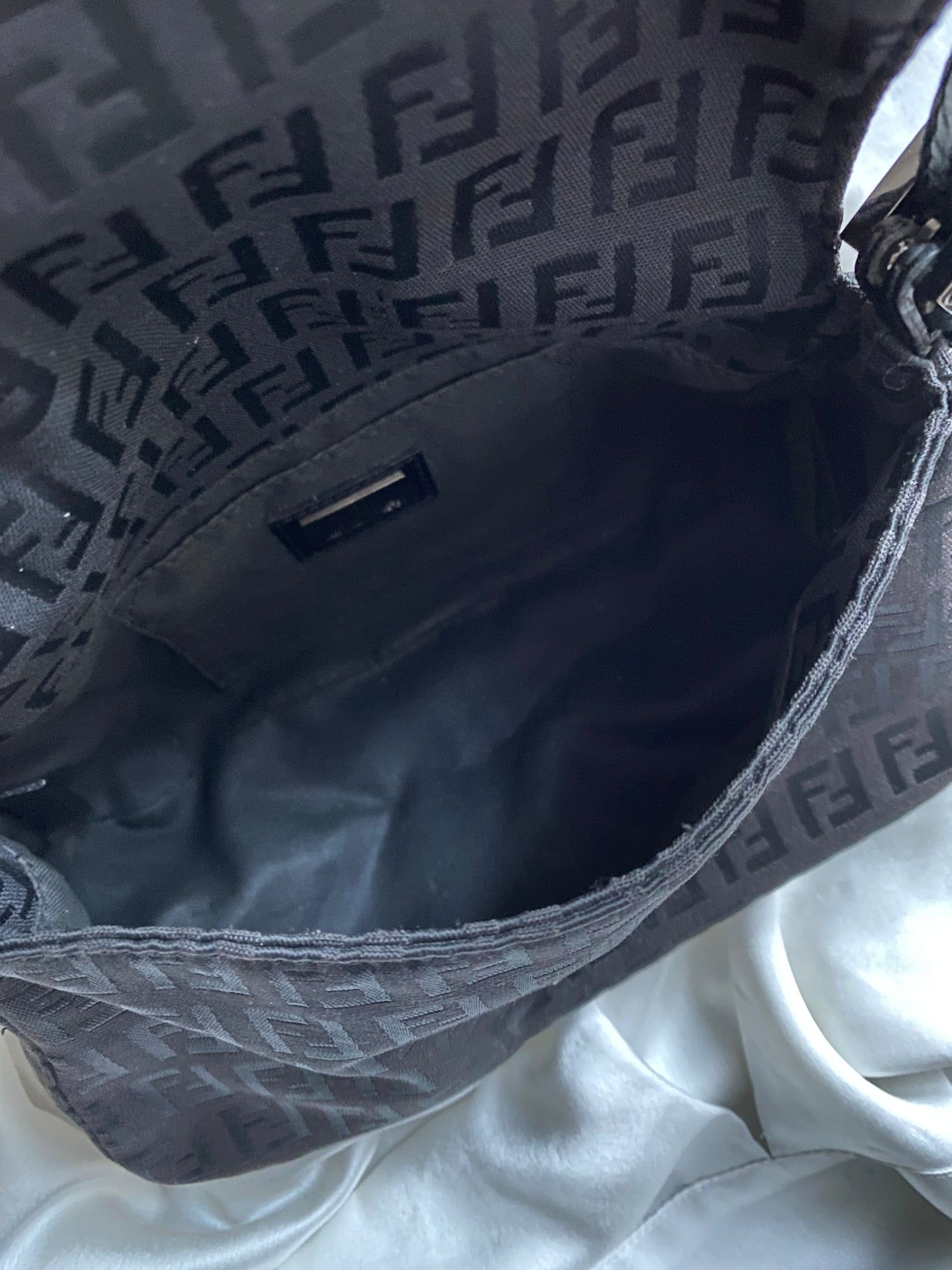Fendi baguette mini mamma monogram black