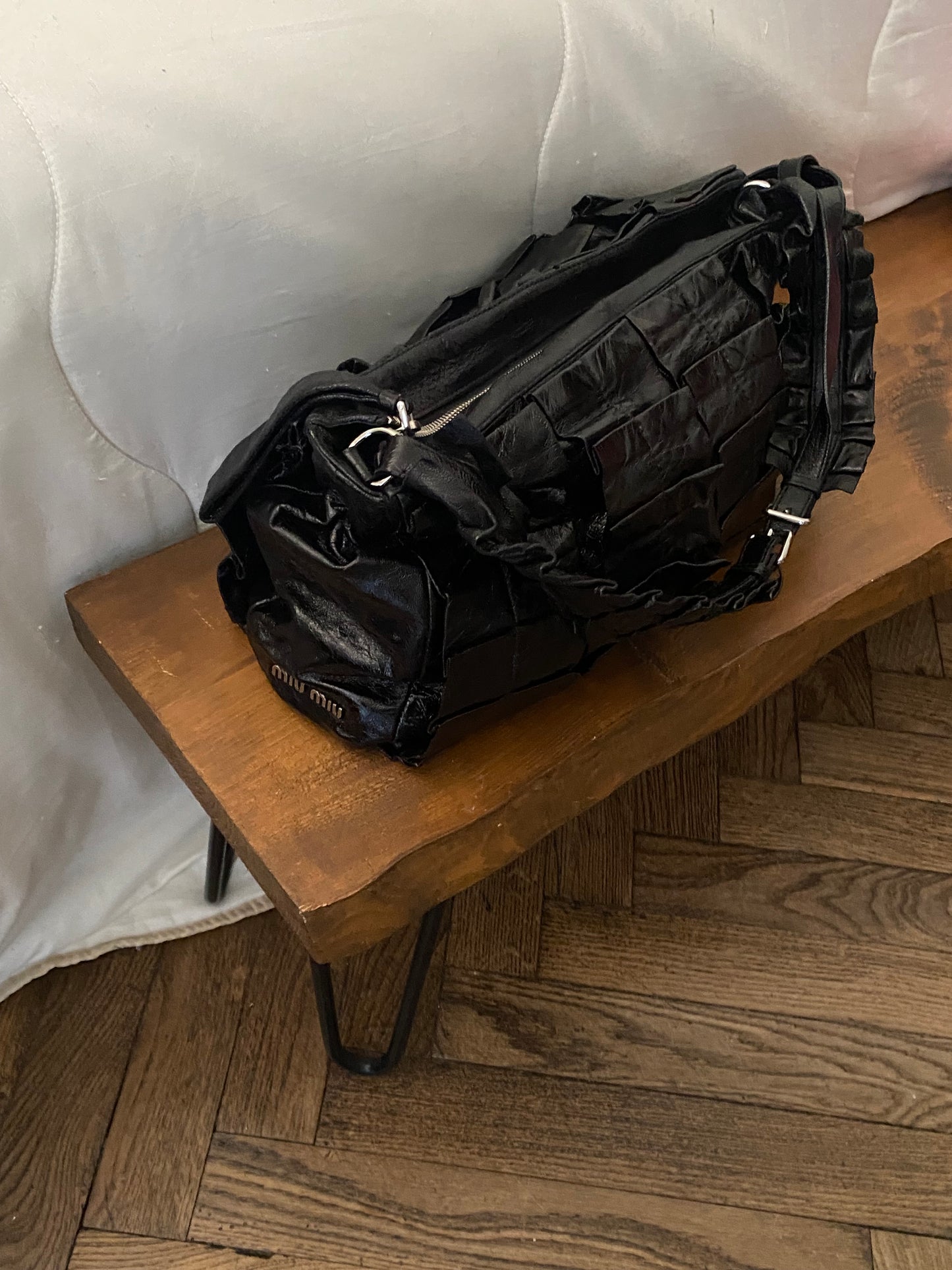 Miu miu wavy black bag