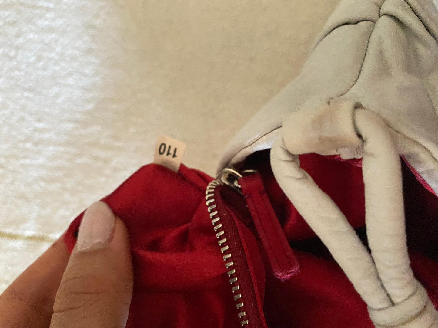 Prada pochette nappa plissè