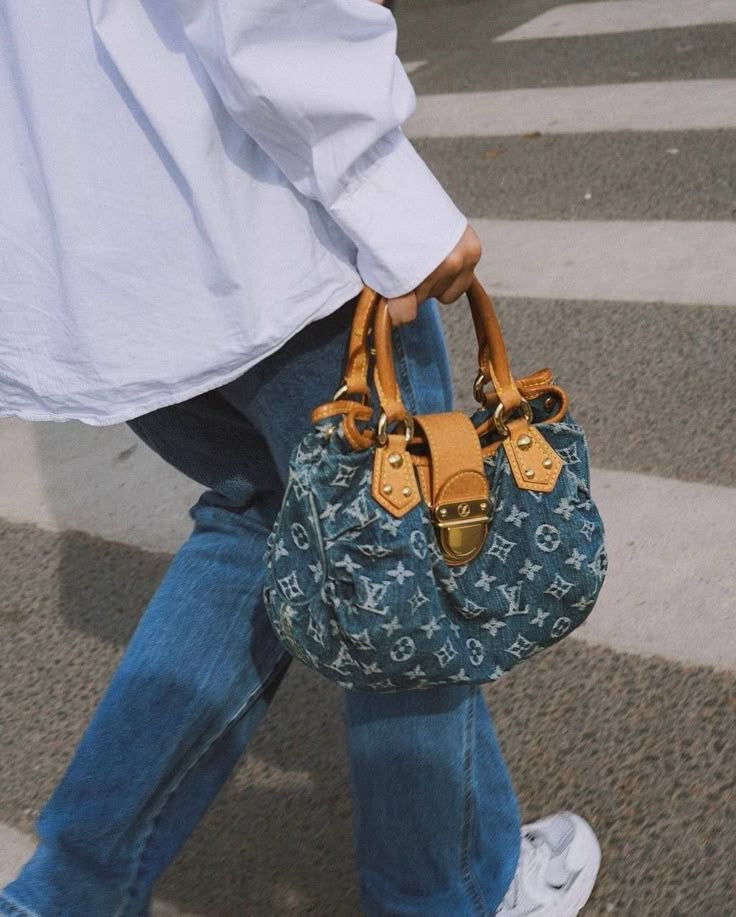 Louis Vuitton pleaty in denim