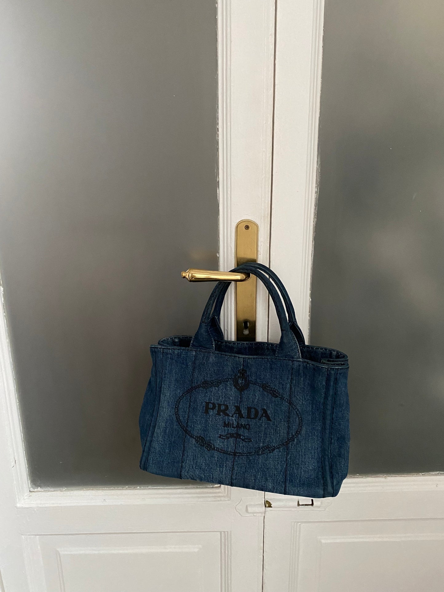 Prada tote in denim