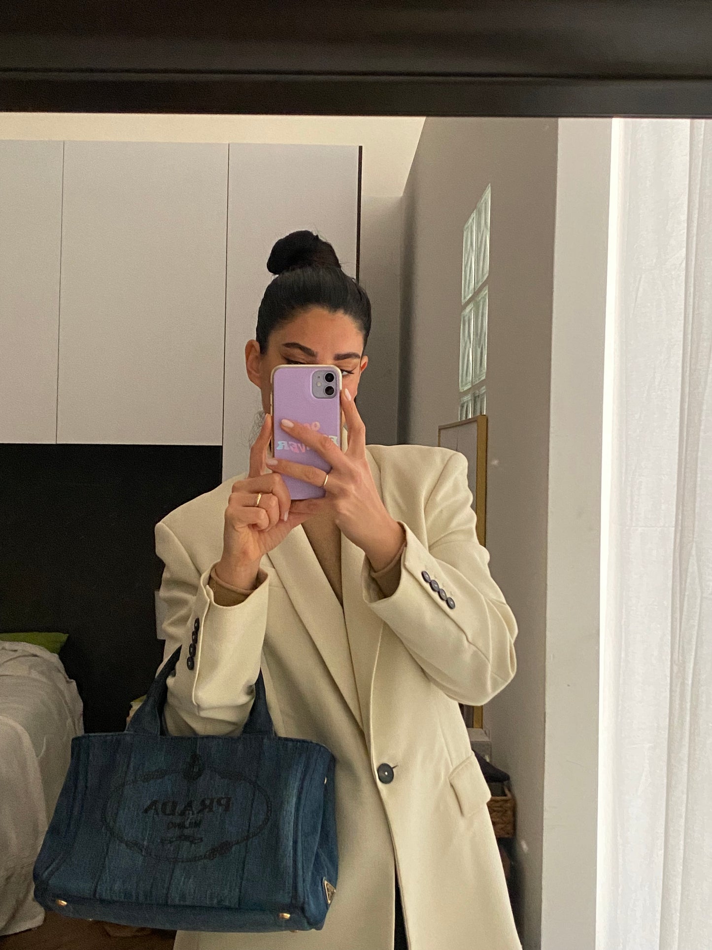 Prada tote in denim