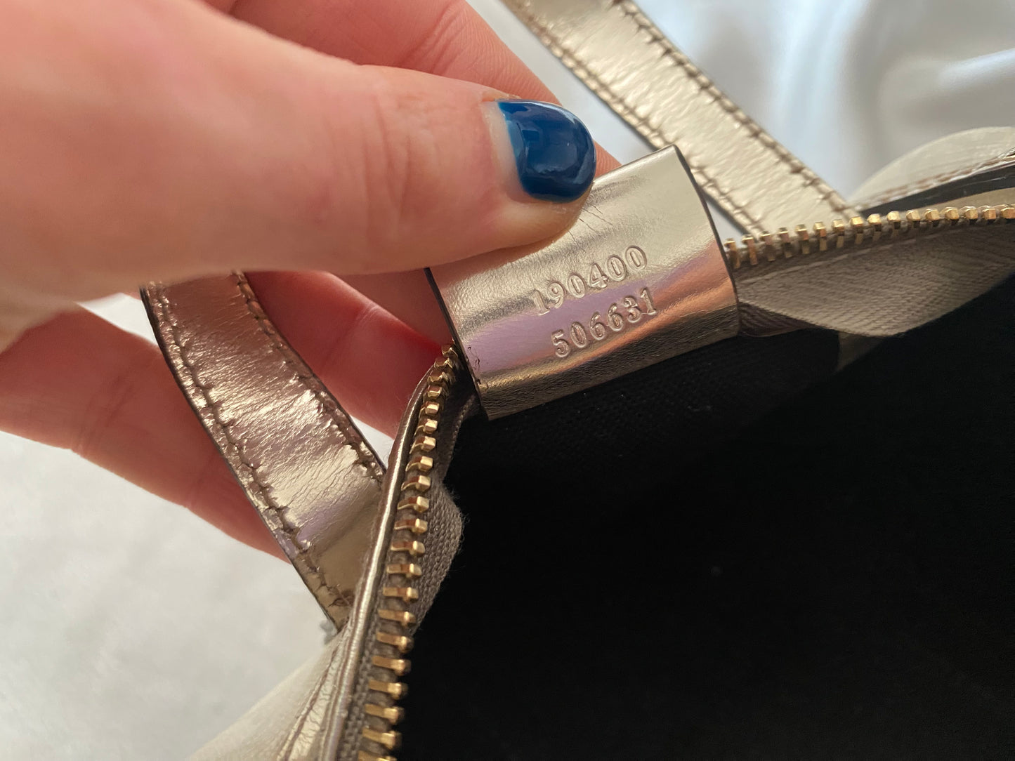Gucci mini boston supreme joy argento
