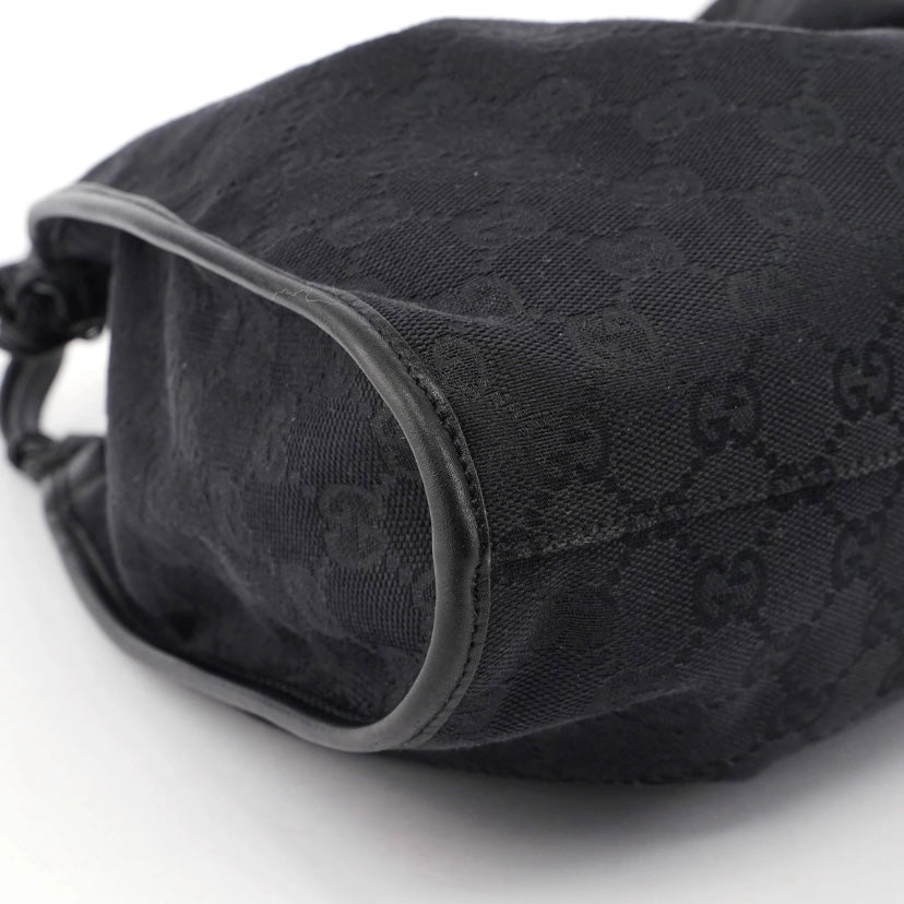 Gucci black monogram hobo