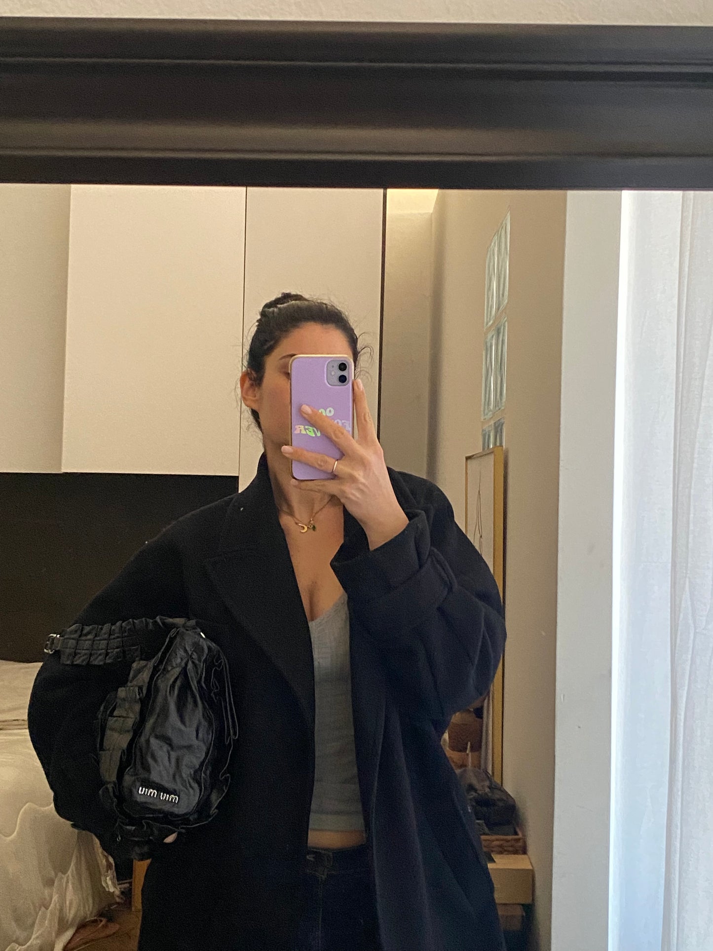 Miu miu wavy black bag