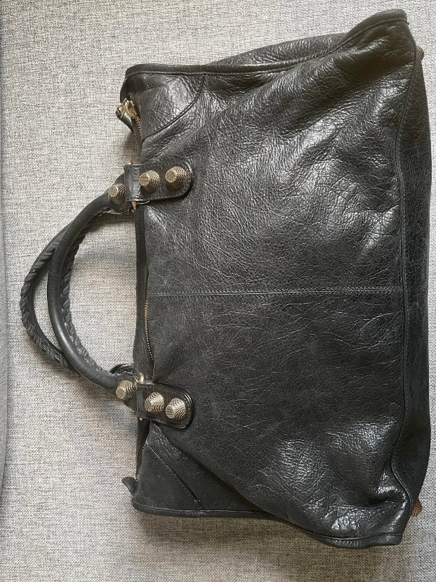 Balenciaga Work black giant hw silver