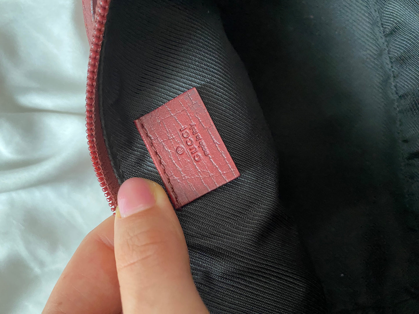 Gucci boat baguette burgundy