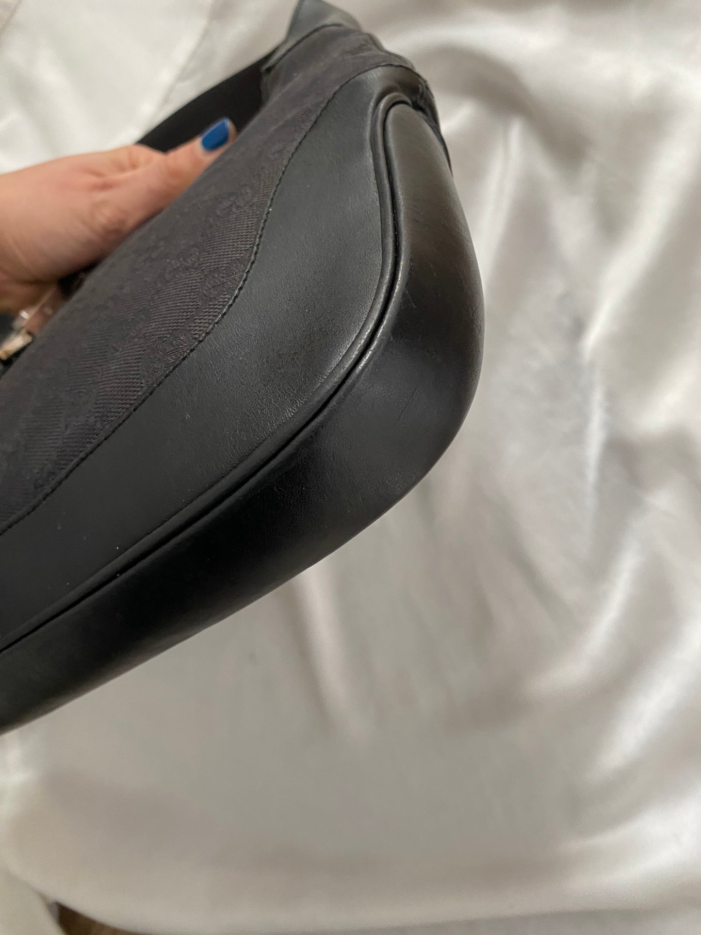 Gucci Jackie monogram nero hardware argento era Tom Ford