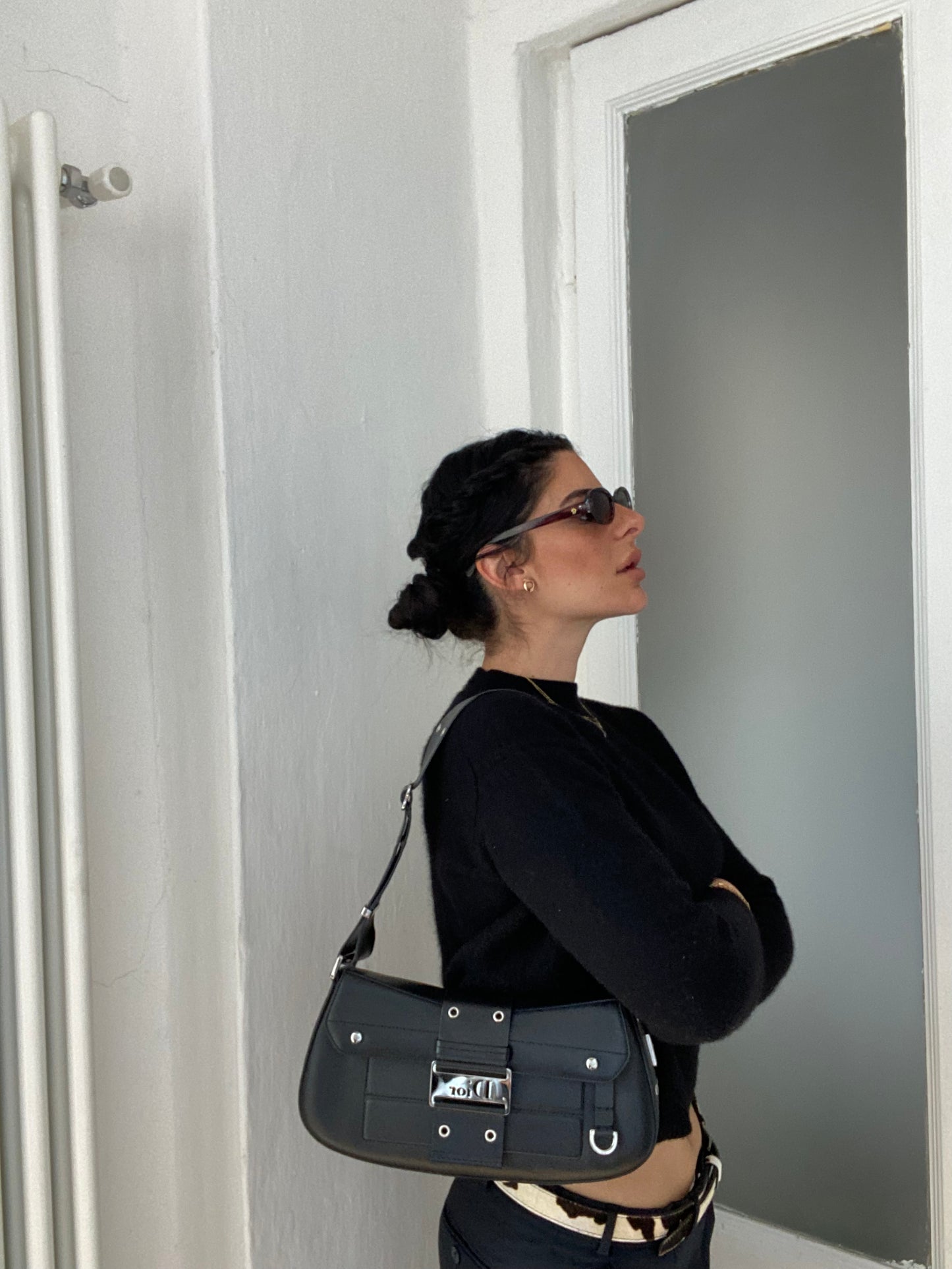 Dior columbus street chic pelle nera