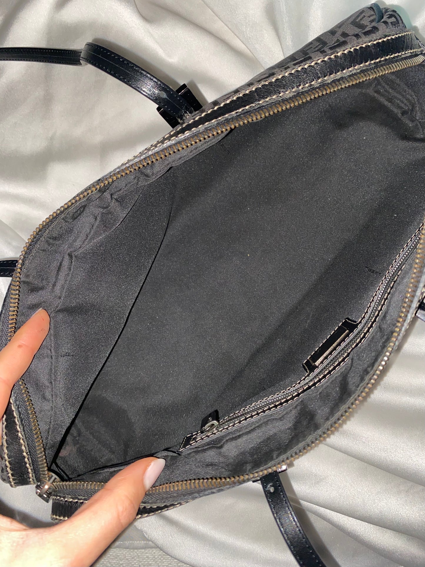 Fendi bassotto monogram zucchino black