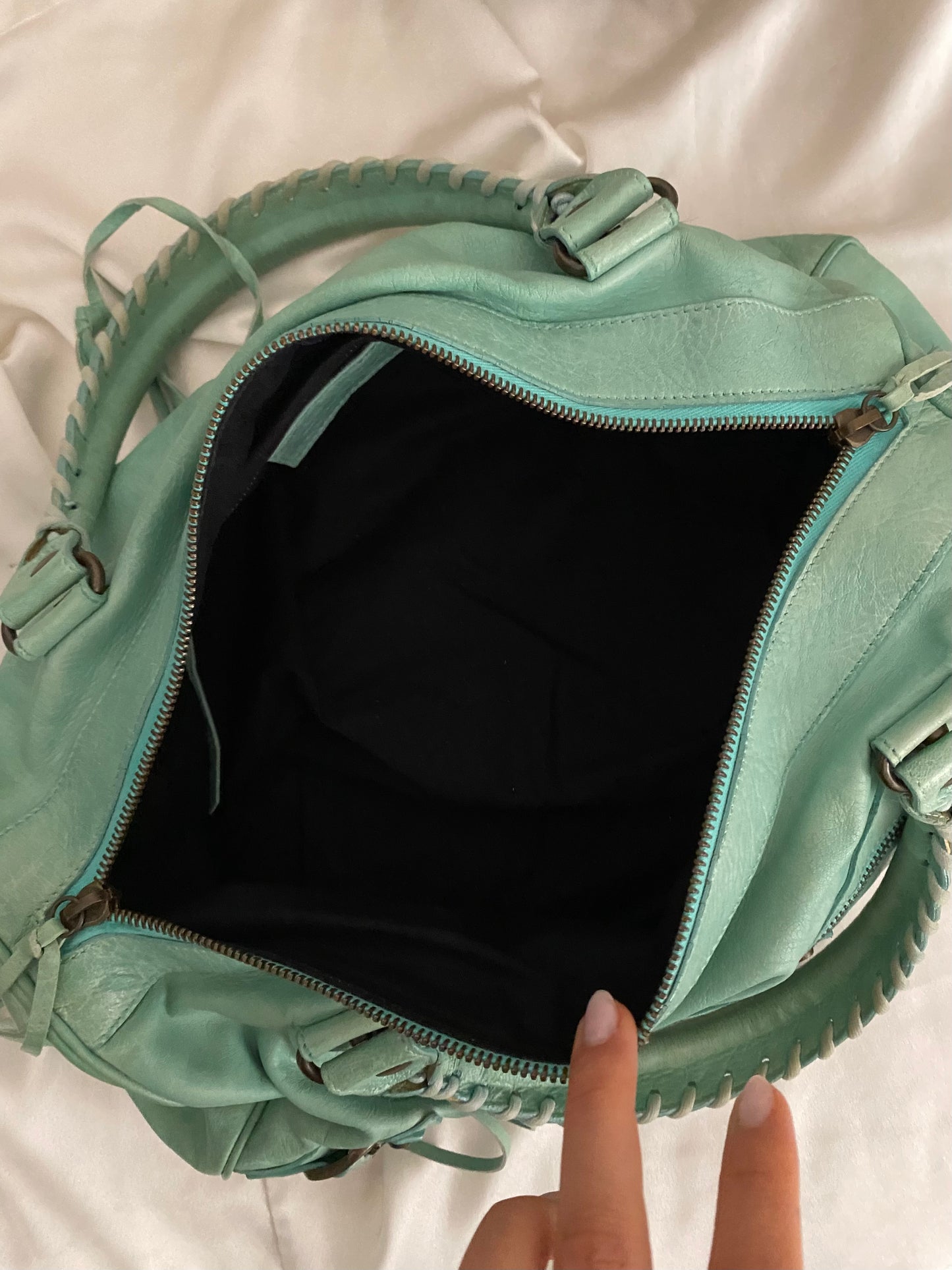 Balenciaga twiggy mint green