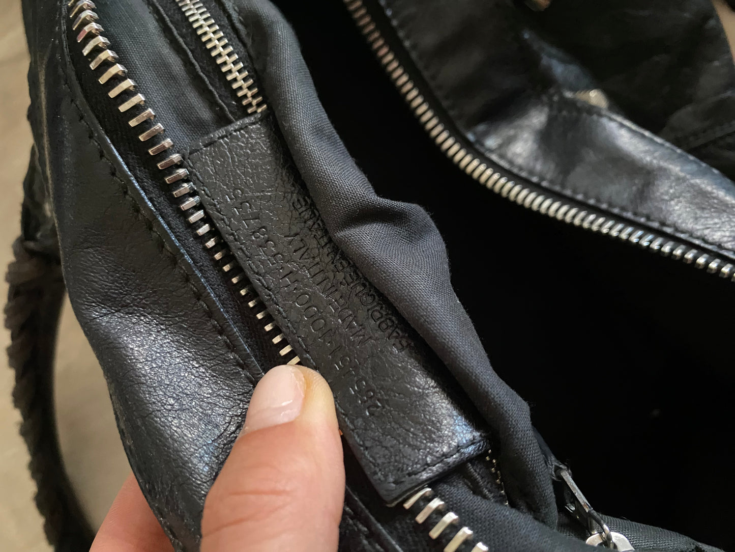 Balenciaga Work black giant hw 12 silver