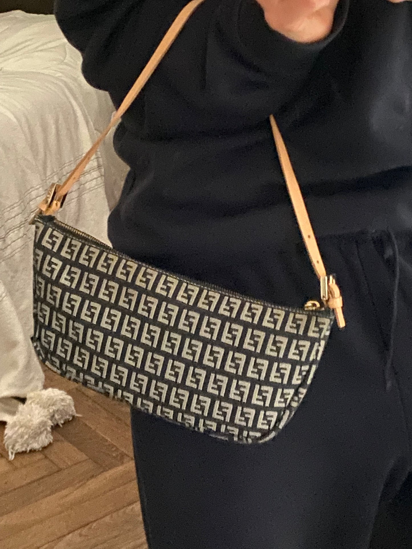 Fendi baguette half moon