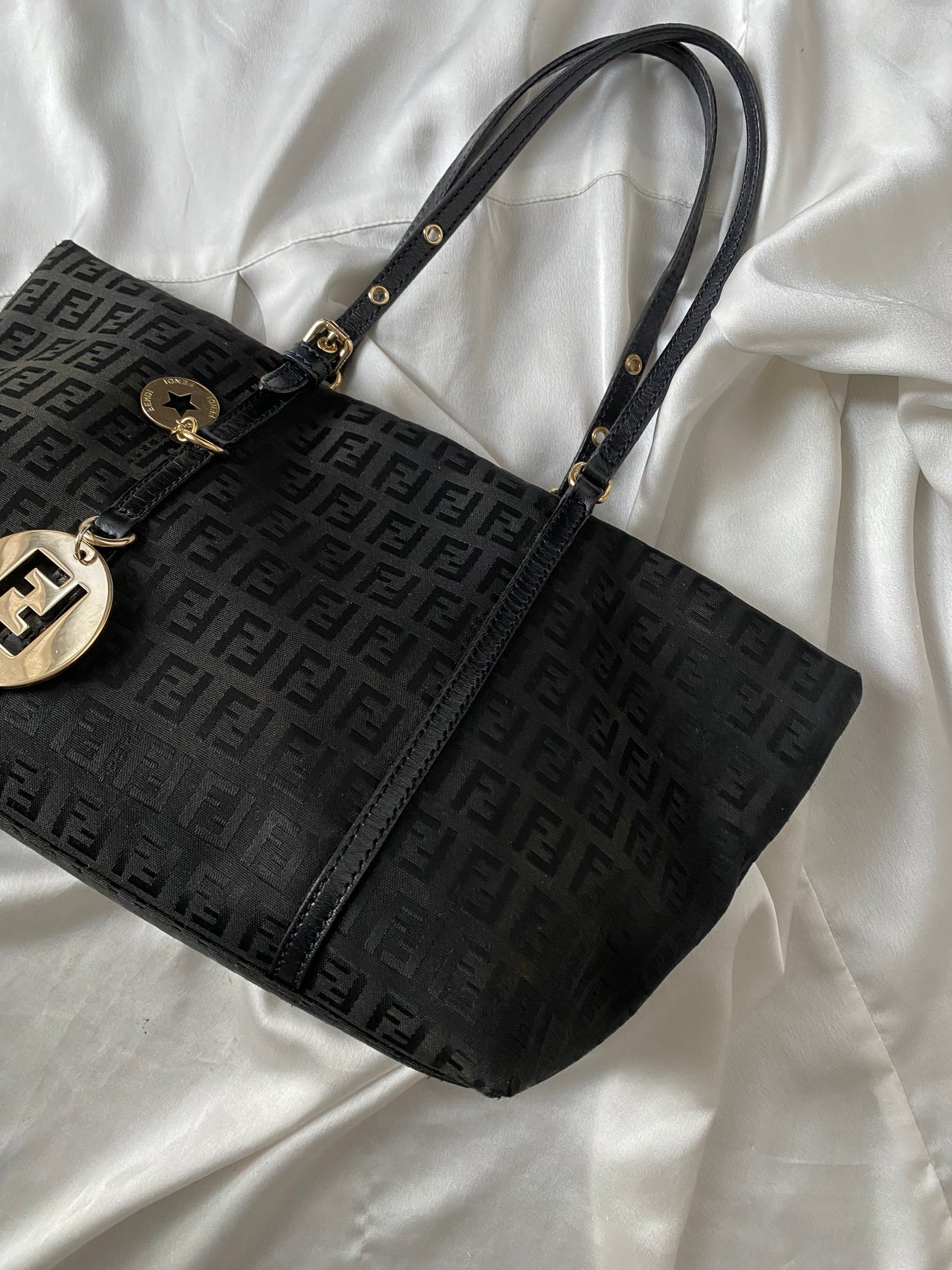 Fendi superstar mini shopping tote monogram zucchino