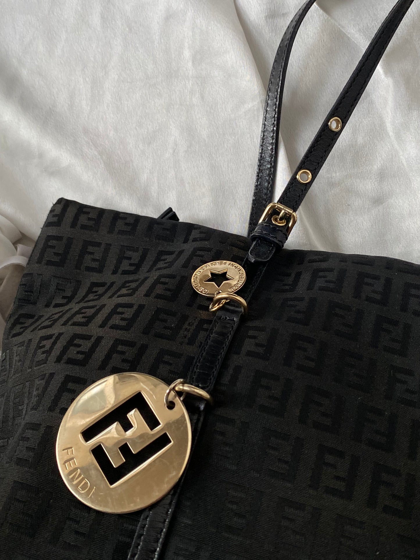 Fendi superstar mini shopping tote monogram zucchino