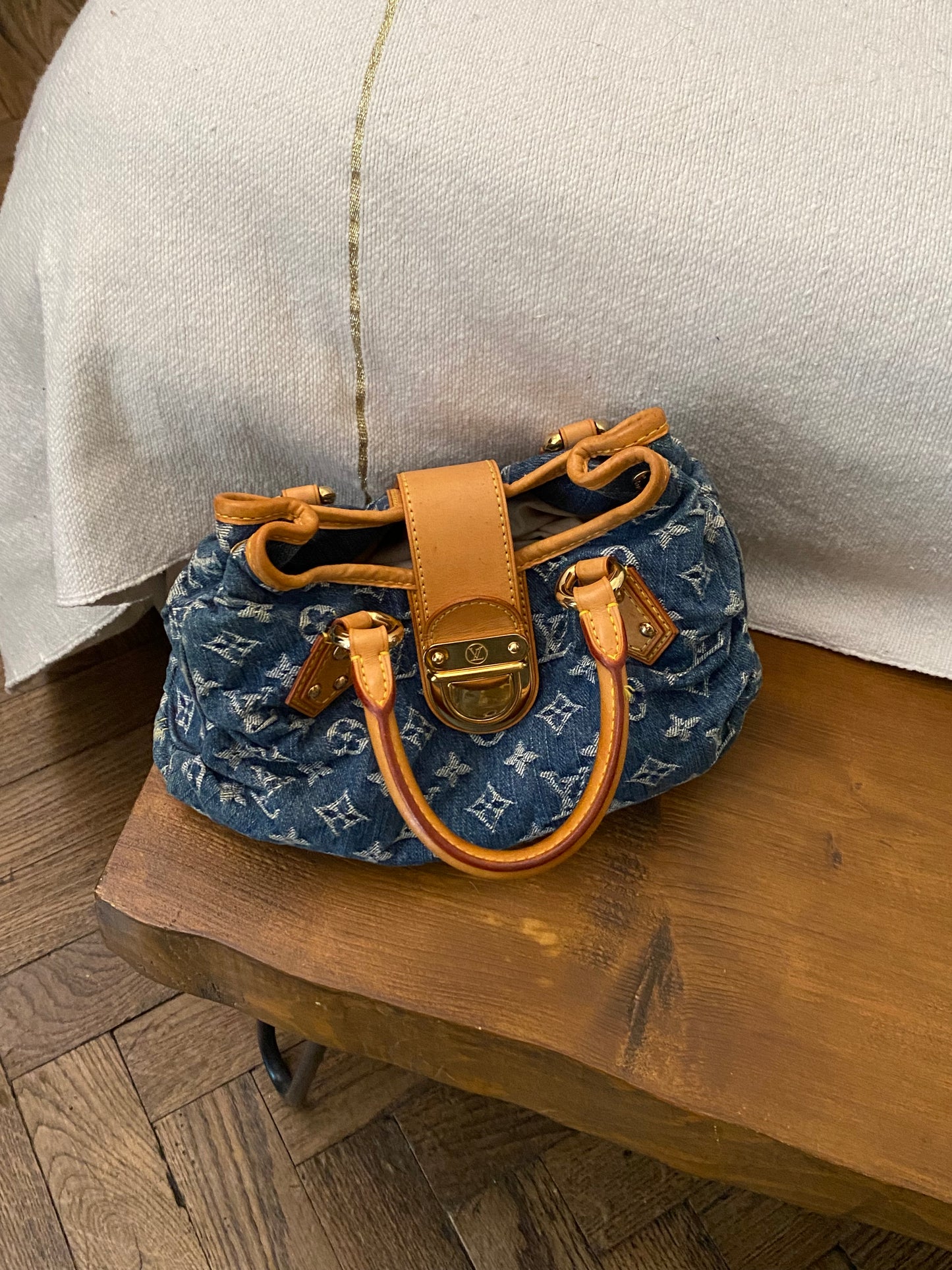 Louis Vuitton pleaty in denim