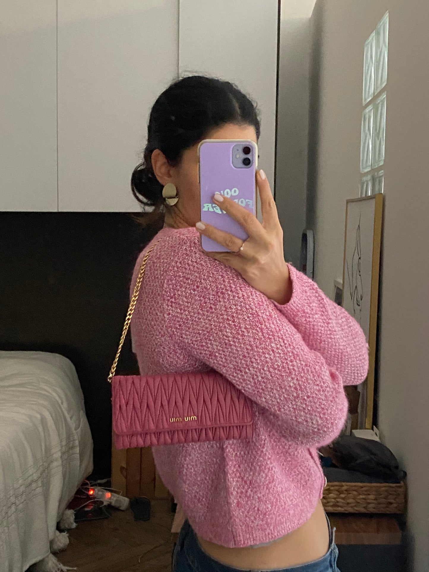 Miu miu pochette peonia