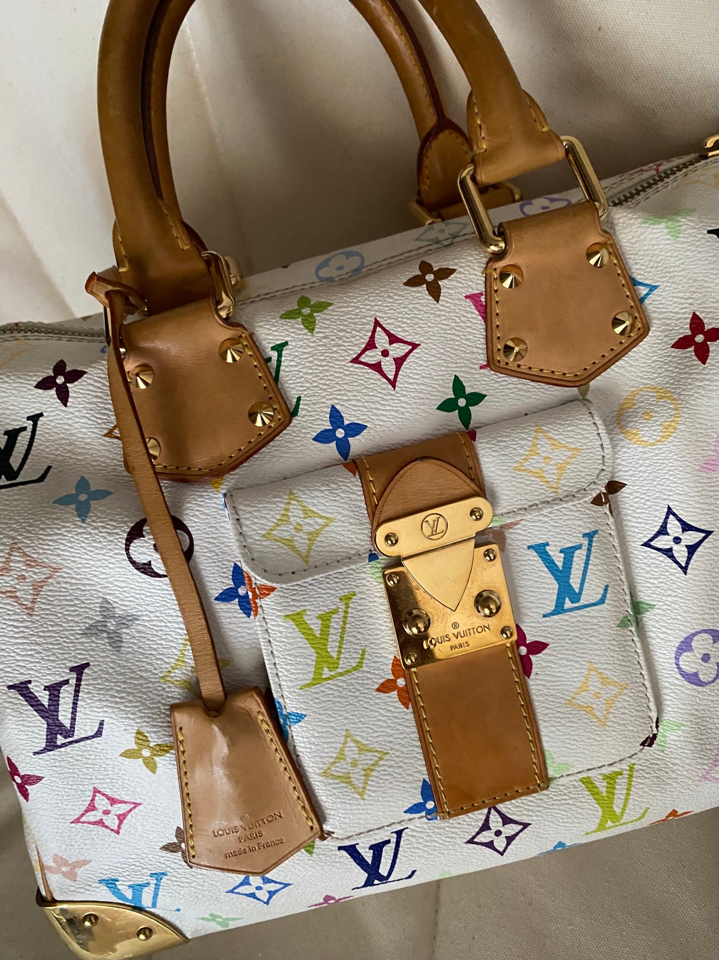 Louis Vuitton multicolor speedy 30 edizione limitata Takashi Murakami