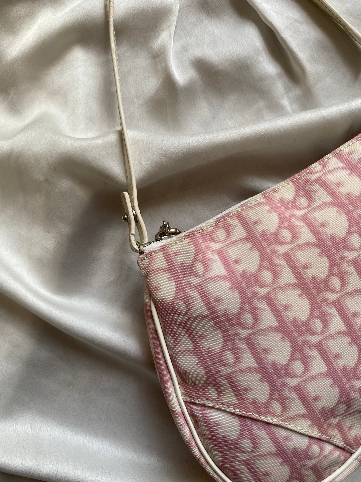 Dior mini saddle monogram rosa