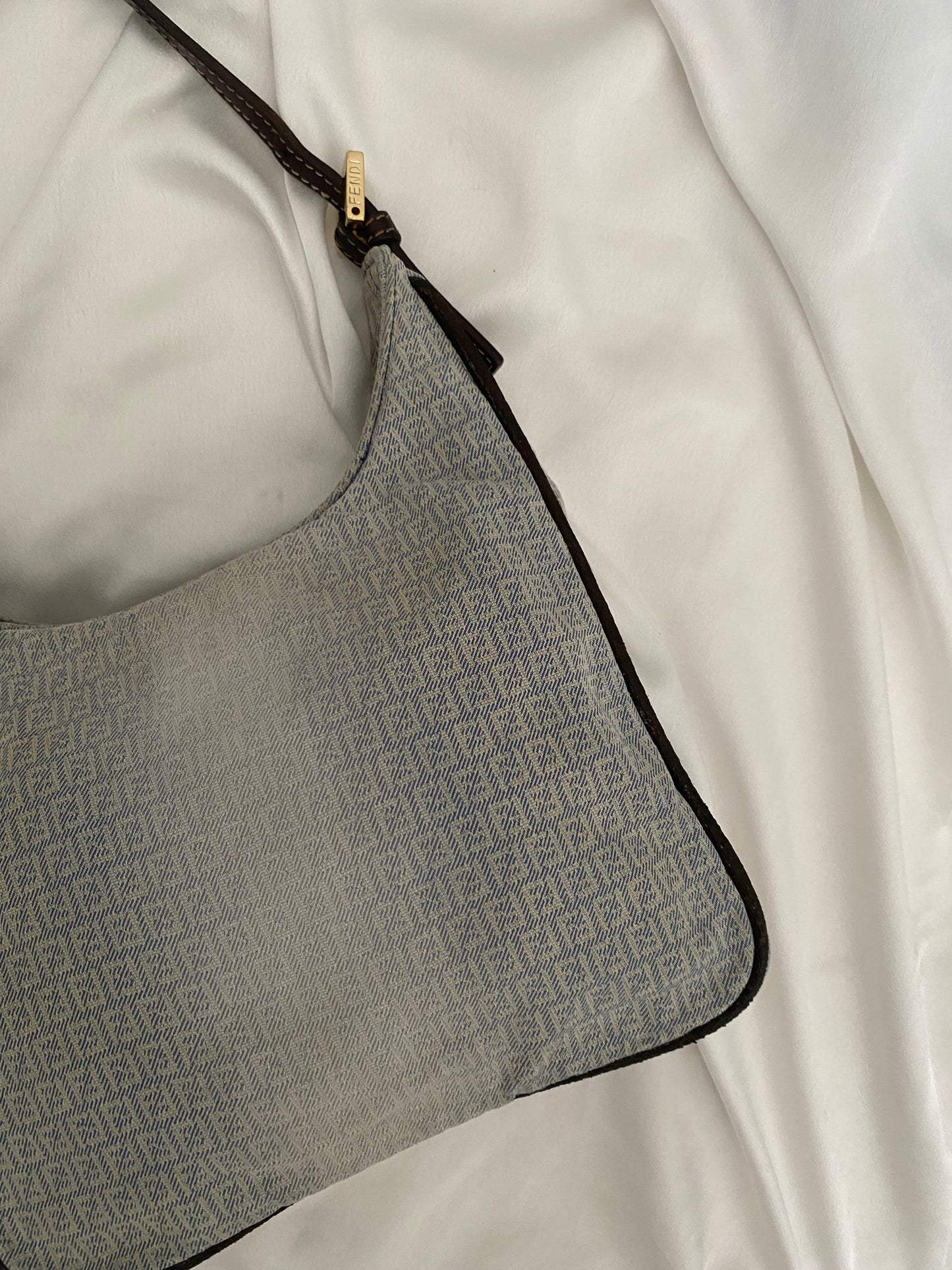 Fendi hobo faded denim blue