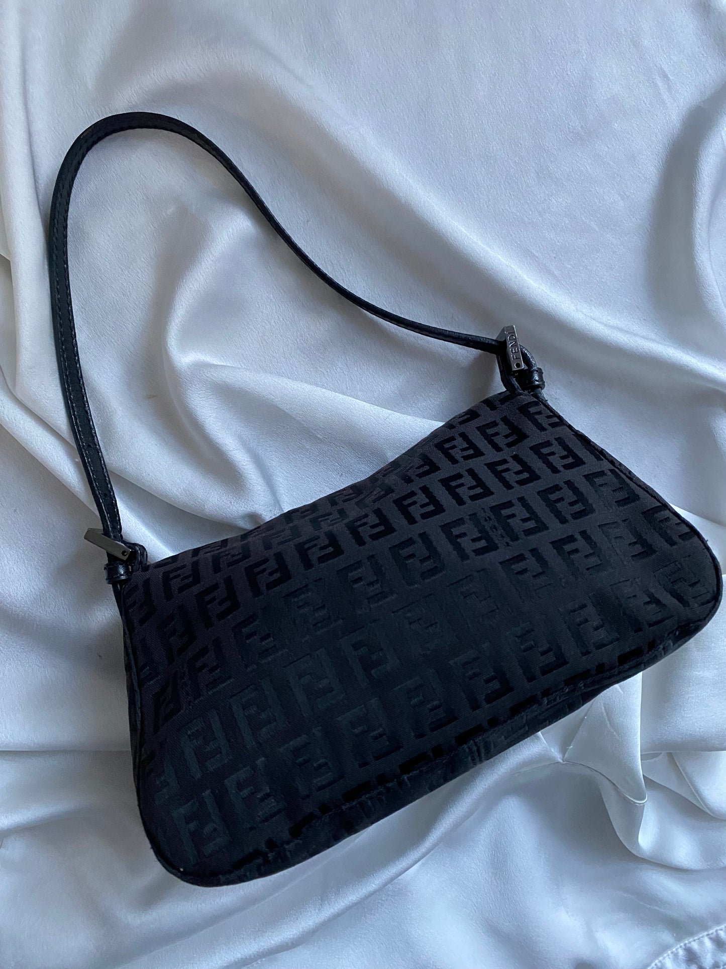 Fendi baguette mini mamma monogram black