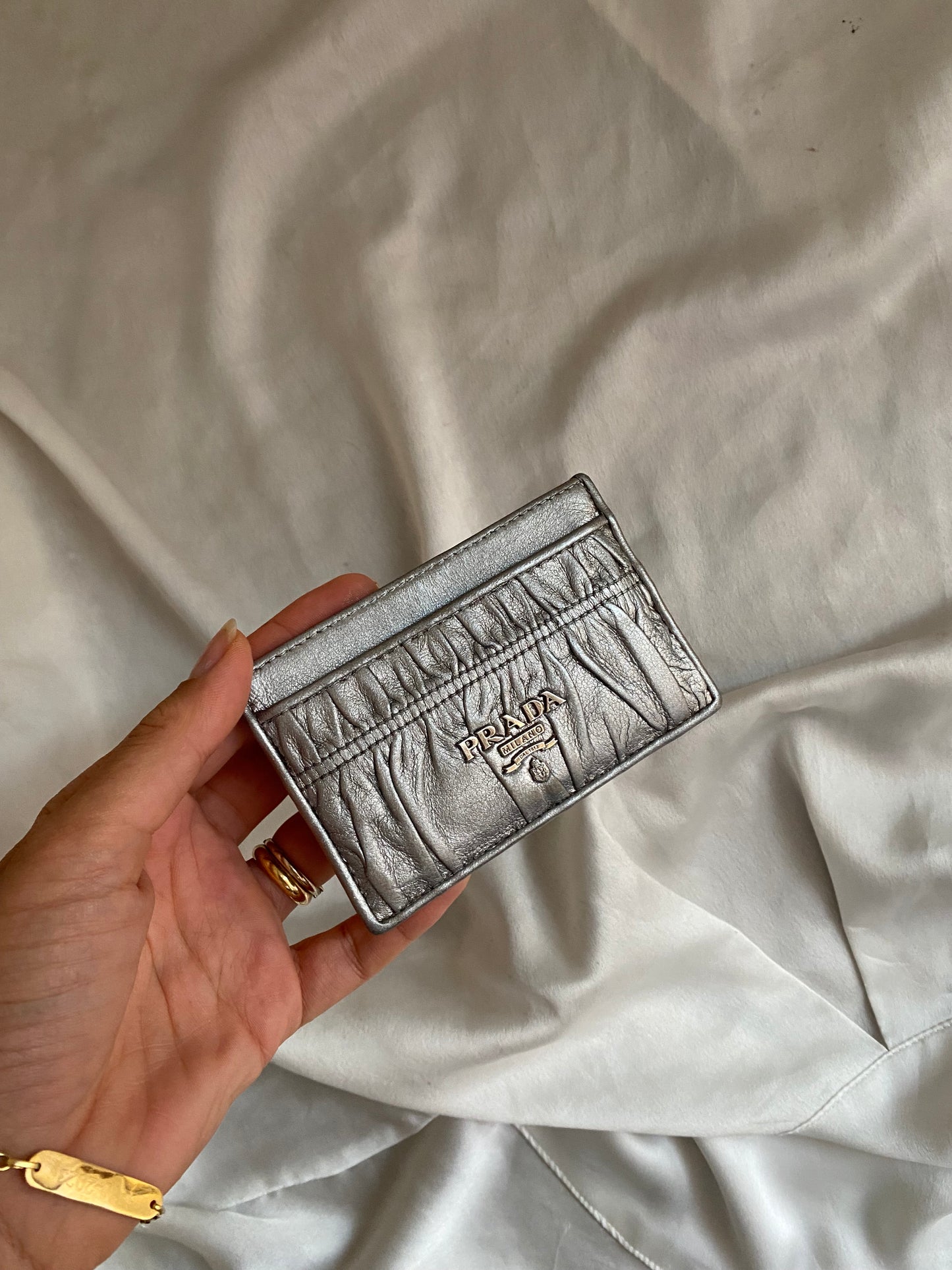 Prada portacarte silver