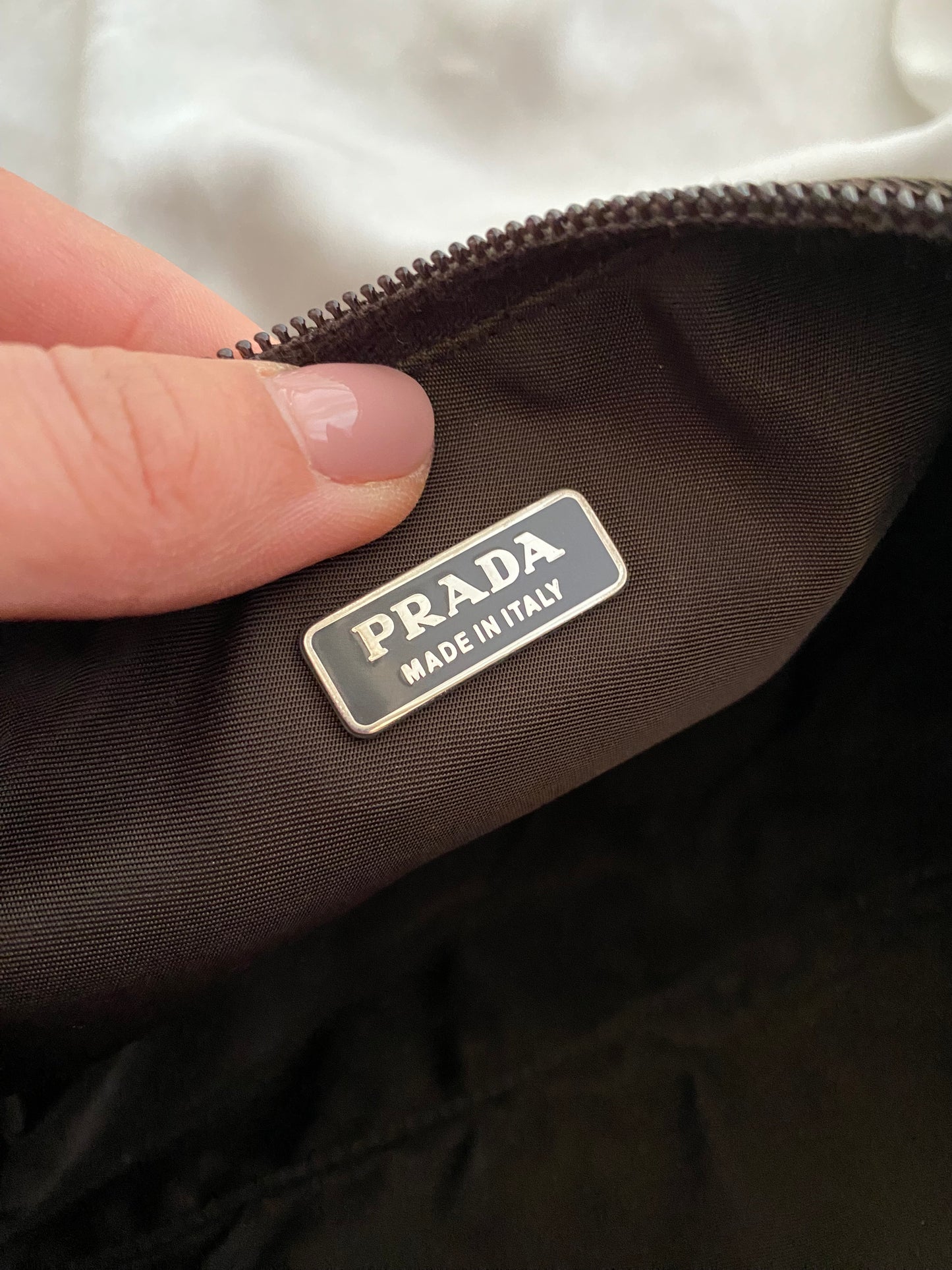 Prada hobo 2002 extra dark brown