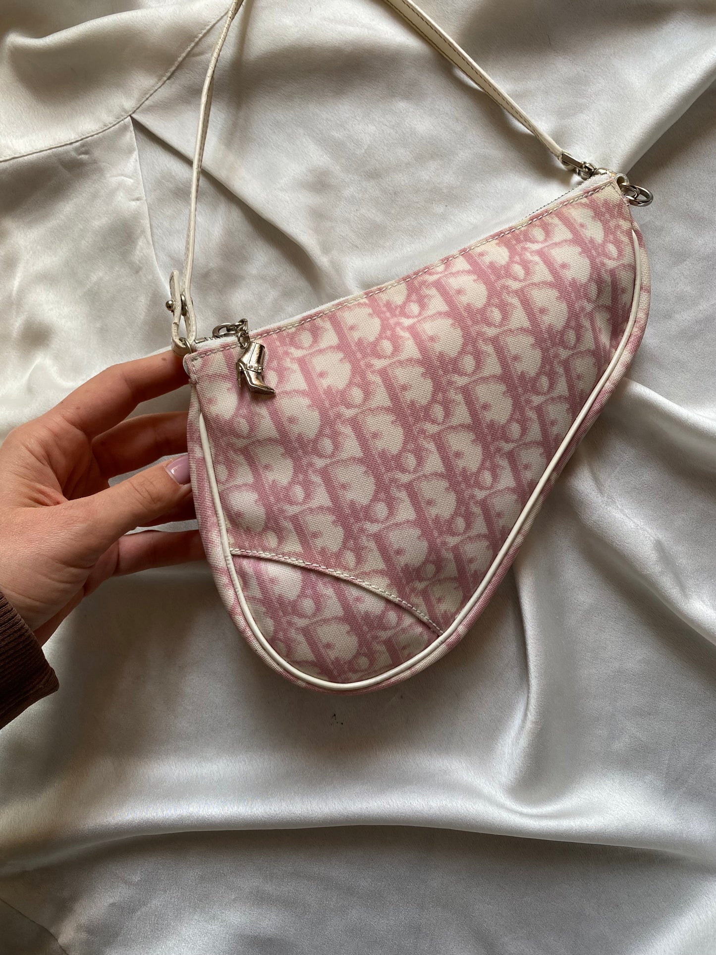 Dior mini saddle monogram rosa