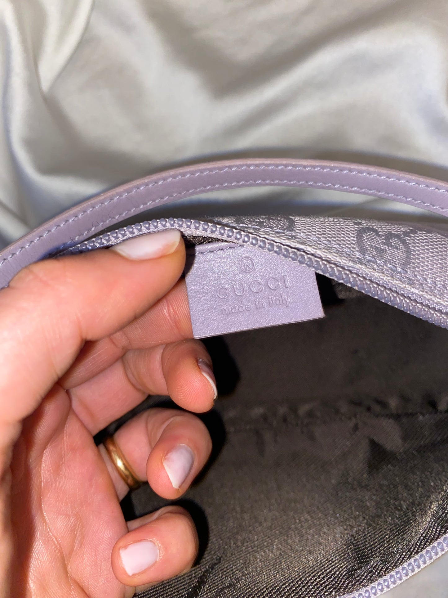 Gucci boat baguette lilla