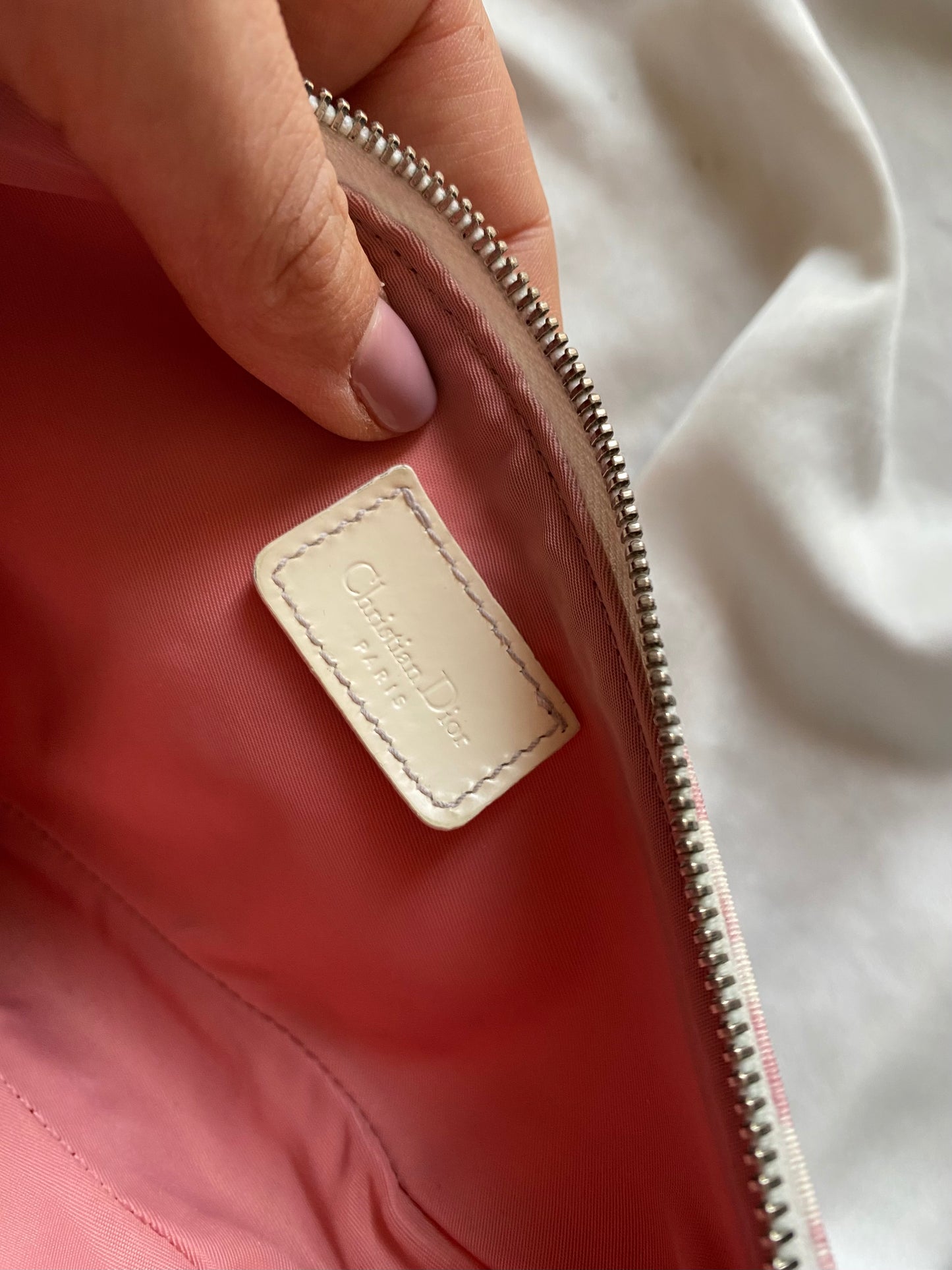 Dior mini saddle monogram rosa