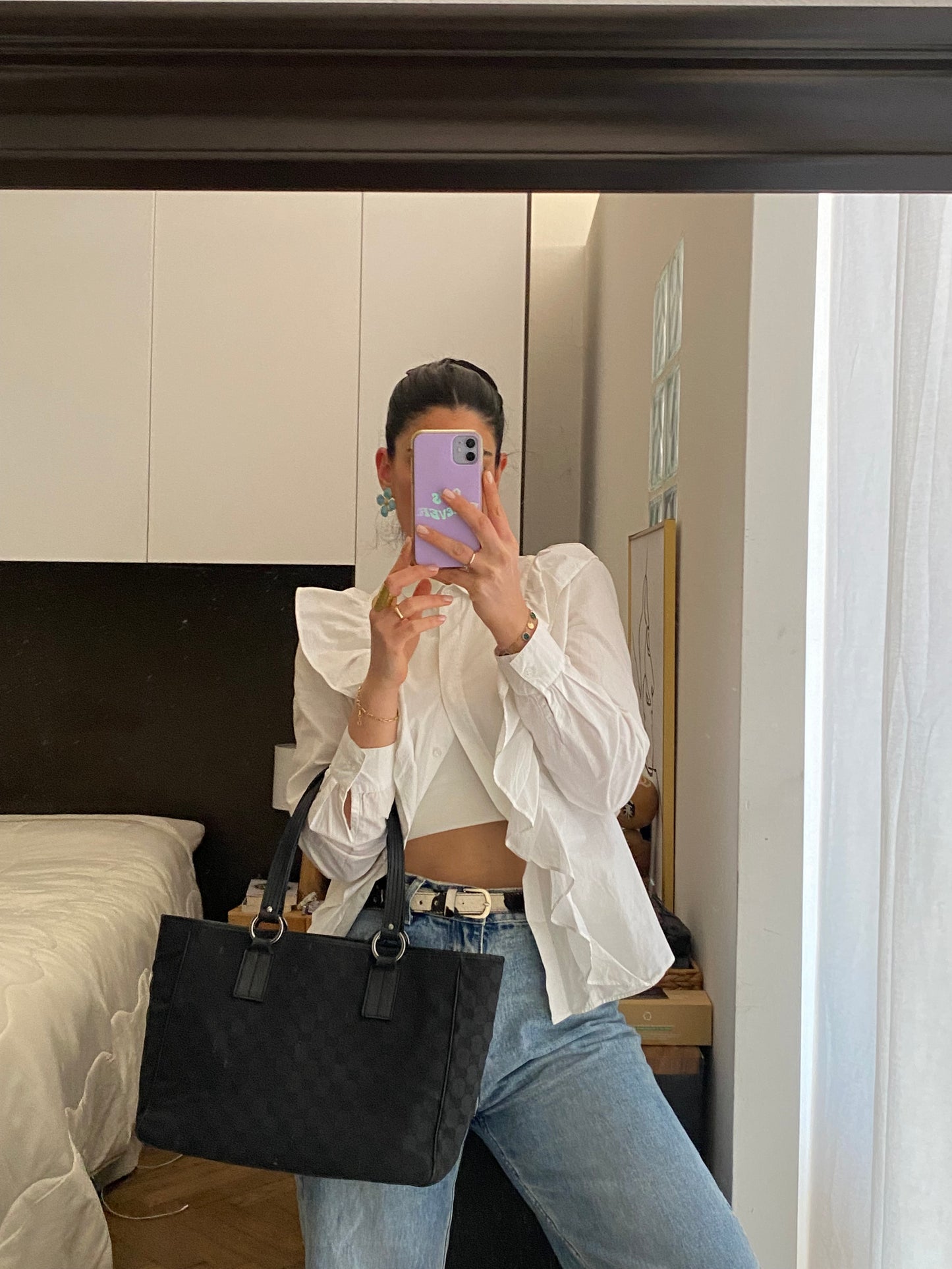 Gucci tote bag monogram nero