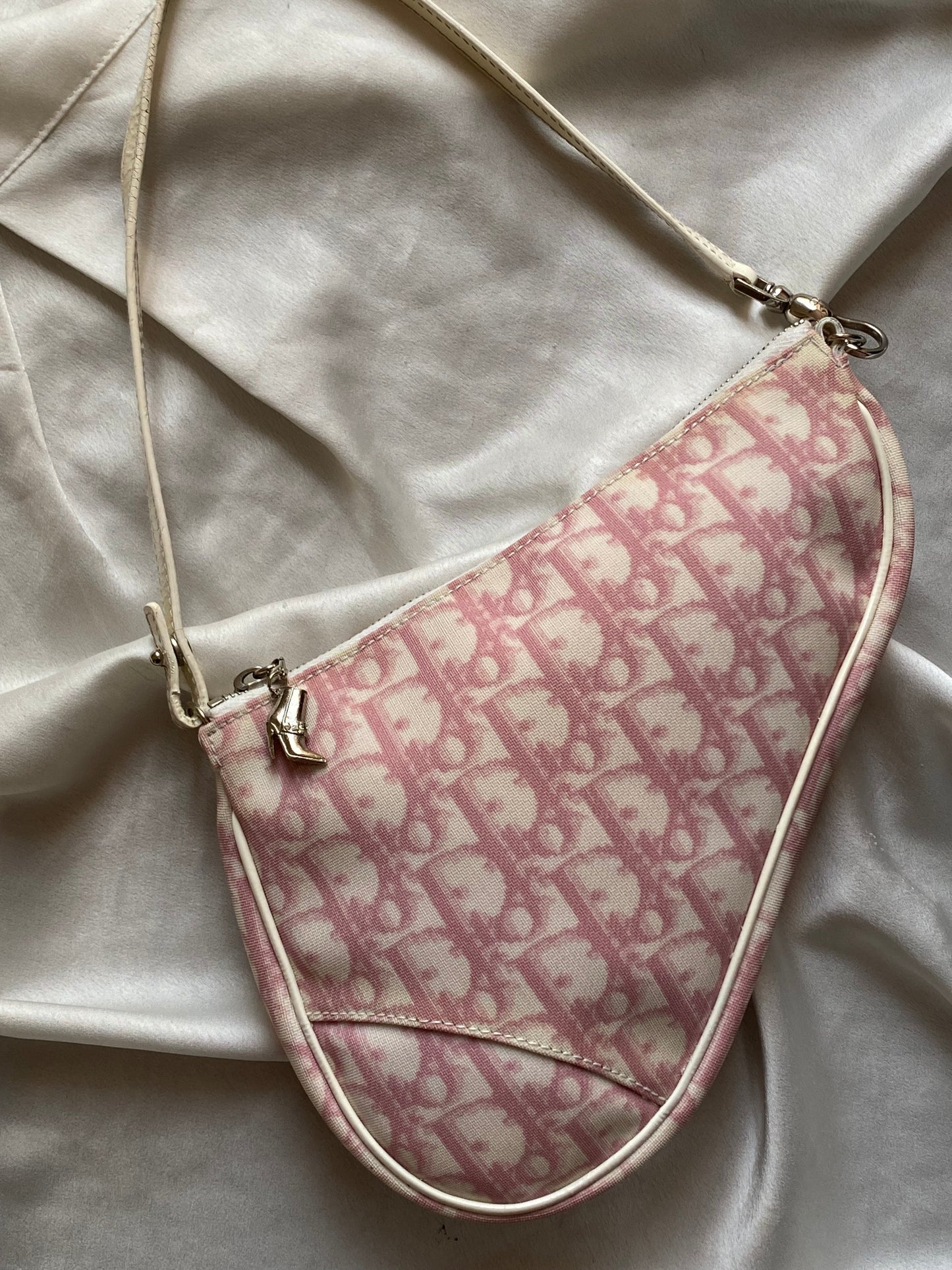 Dior mini saddle monogram rosa